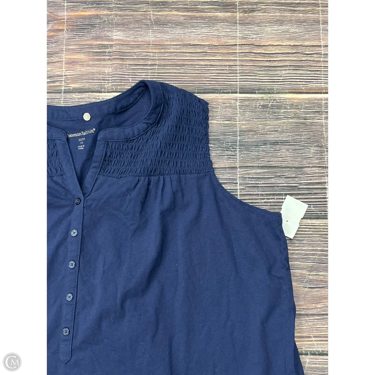 Tank Top By Woman Within In Blue, Size: 2x