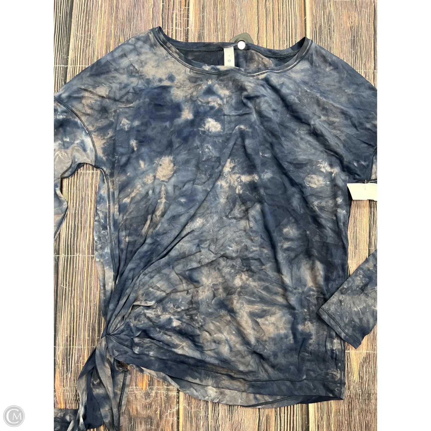 Athletic Top Long Sleeve Crewneck By Lululemon In Blue, Size: 8