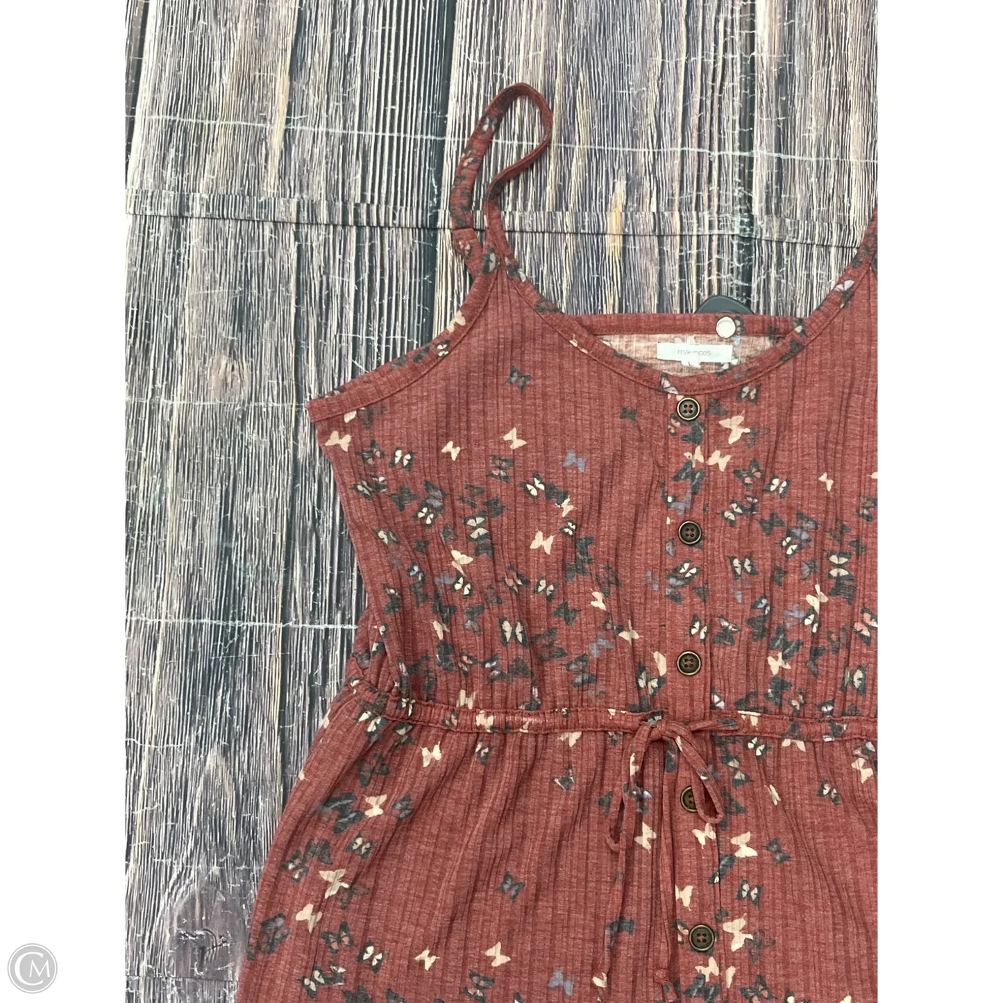 Top Sleeveless By Maurices In Red, Size: L