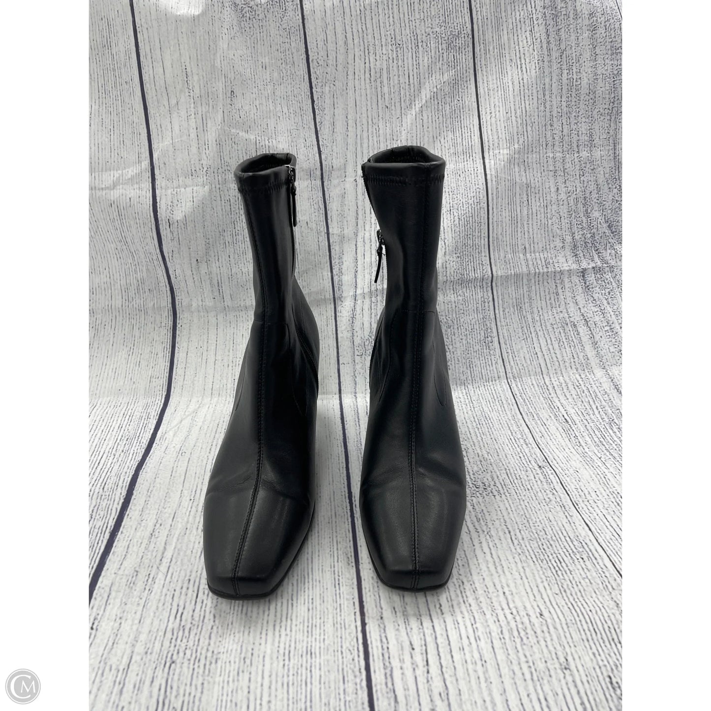 Boots Ankle Heels By Aerosoles In Black, Size: 11
