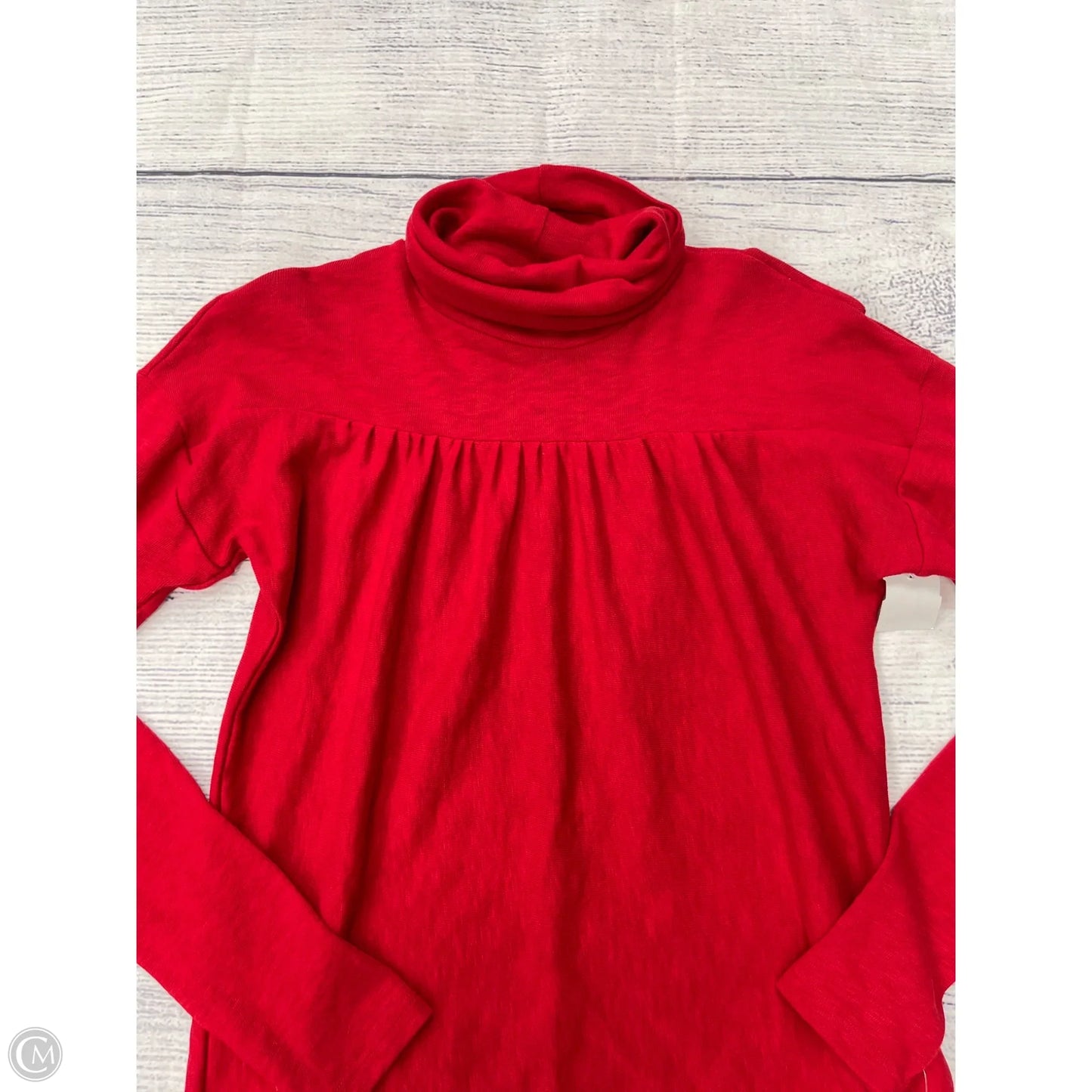 Top Long Sleeve By Maeve In Red, Size: Xs