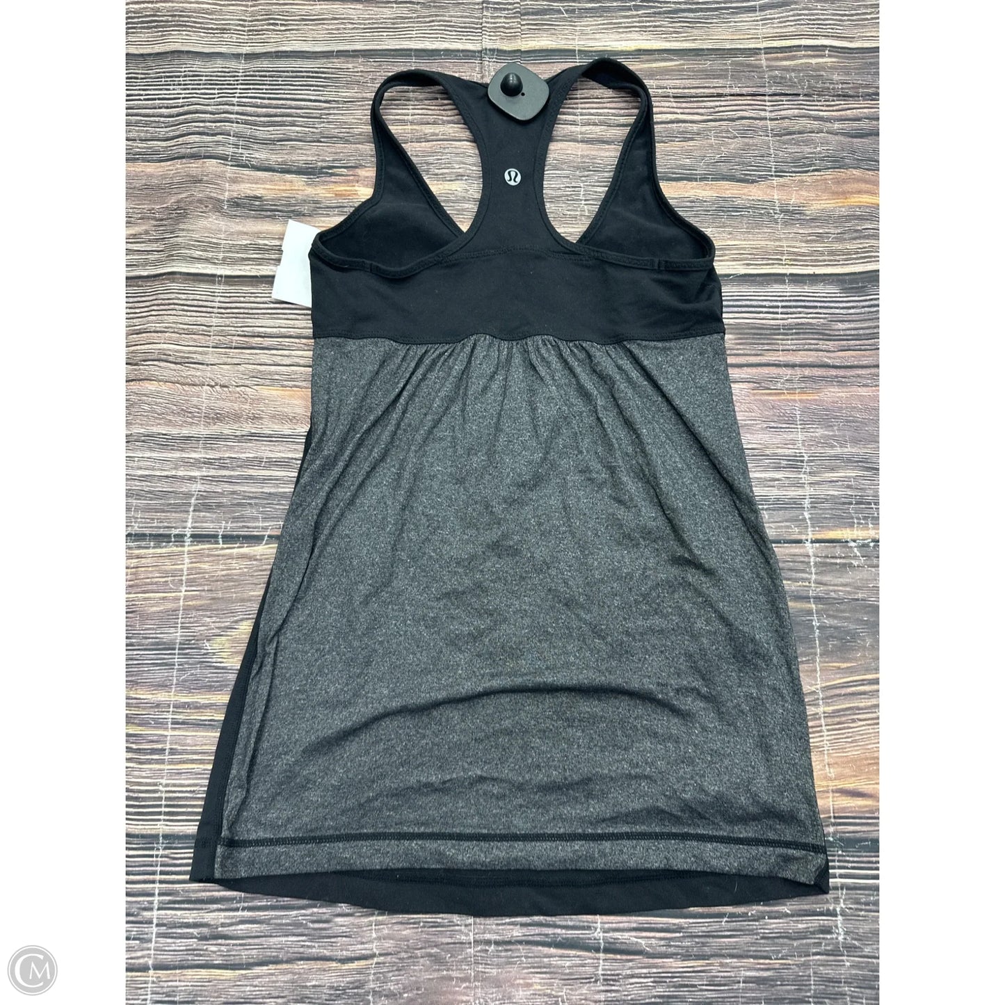 Athletic Top Short Sleeve By Lululemon In Black, Size: S