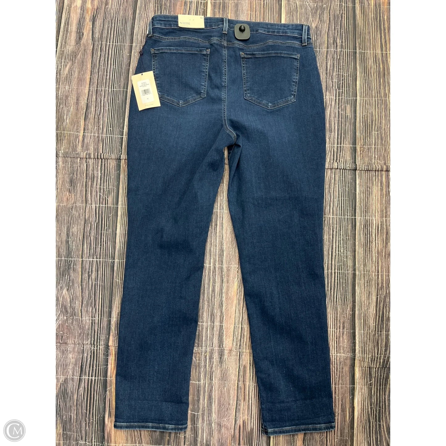 Jeans Straight By Not Your Daughters Jeans In Blue Denim, Size: 10