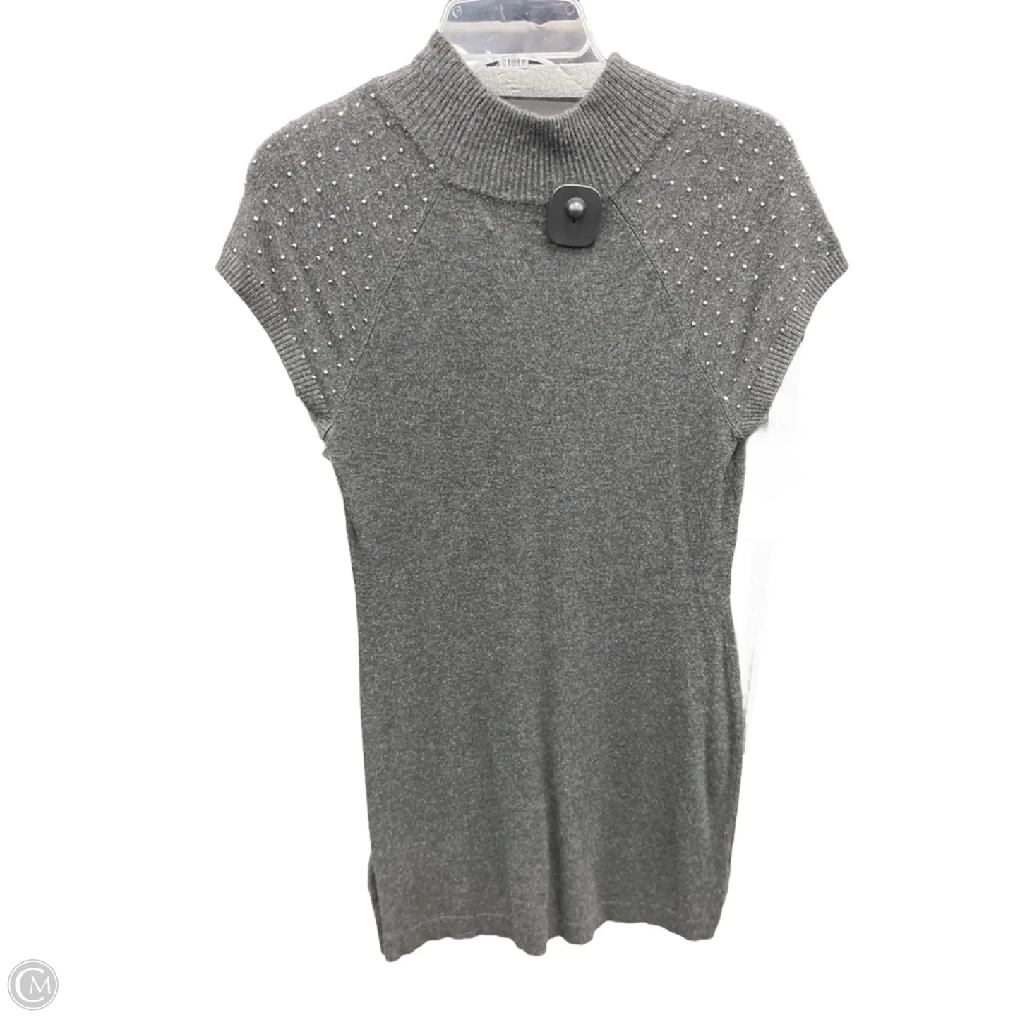 Dress Sweater By Apt 9 In Grey, Size: M
