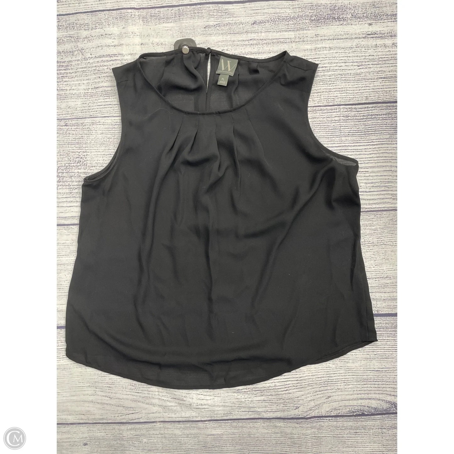 Tank Top By Worthington In Black, Size: Lp
