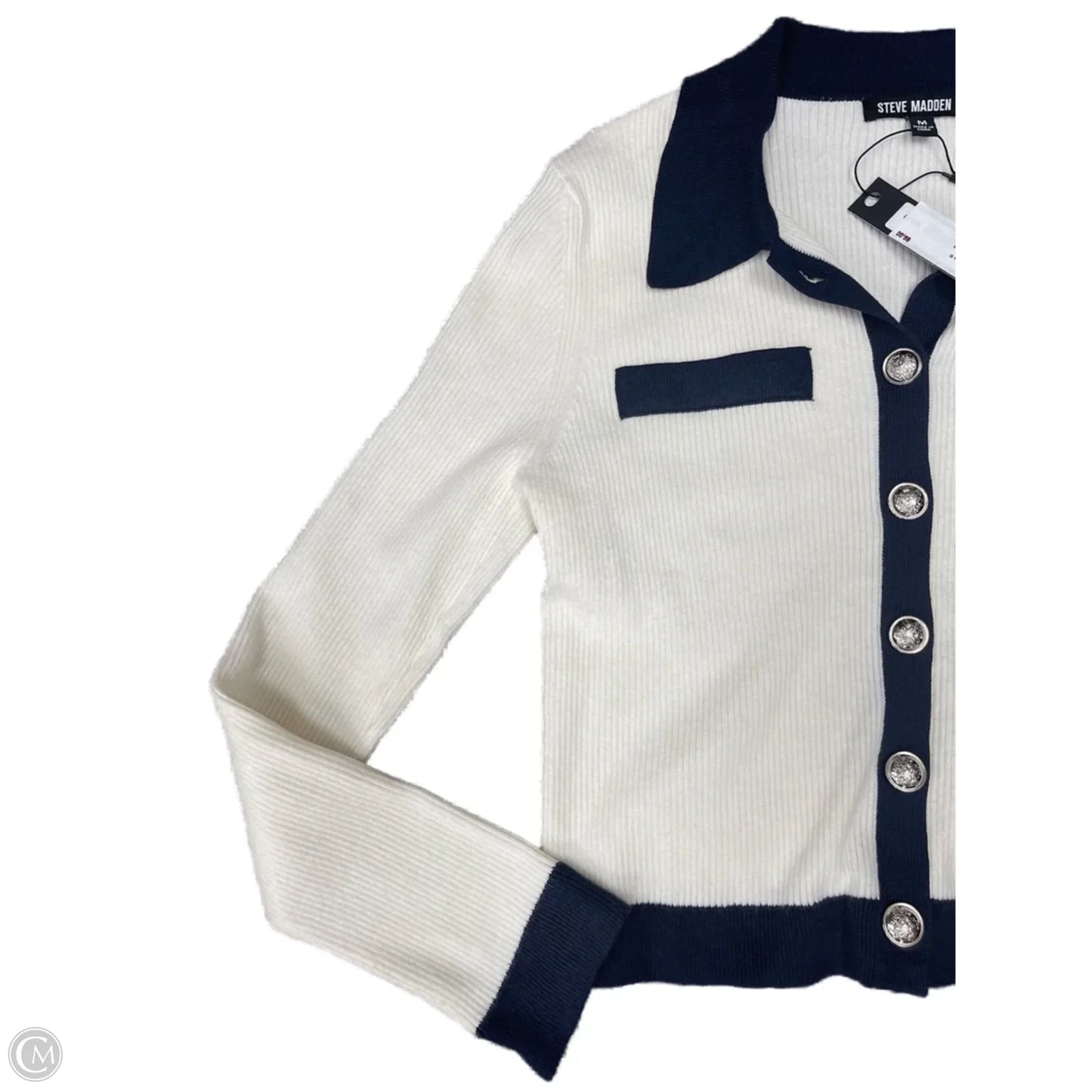 Sweater By Steve Madden In White, Size: M