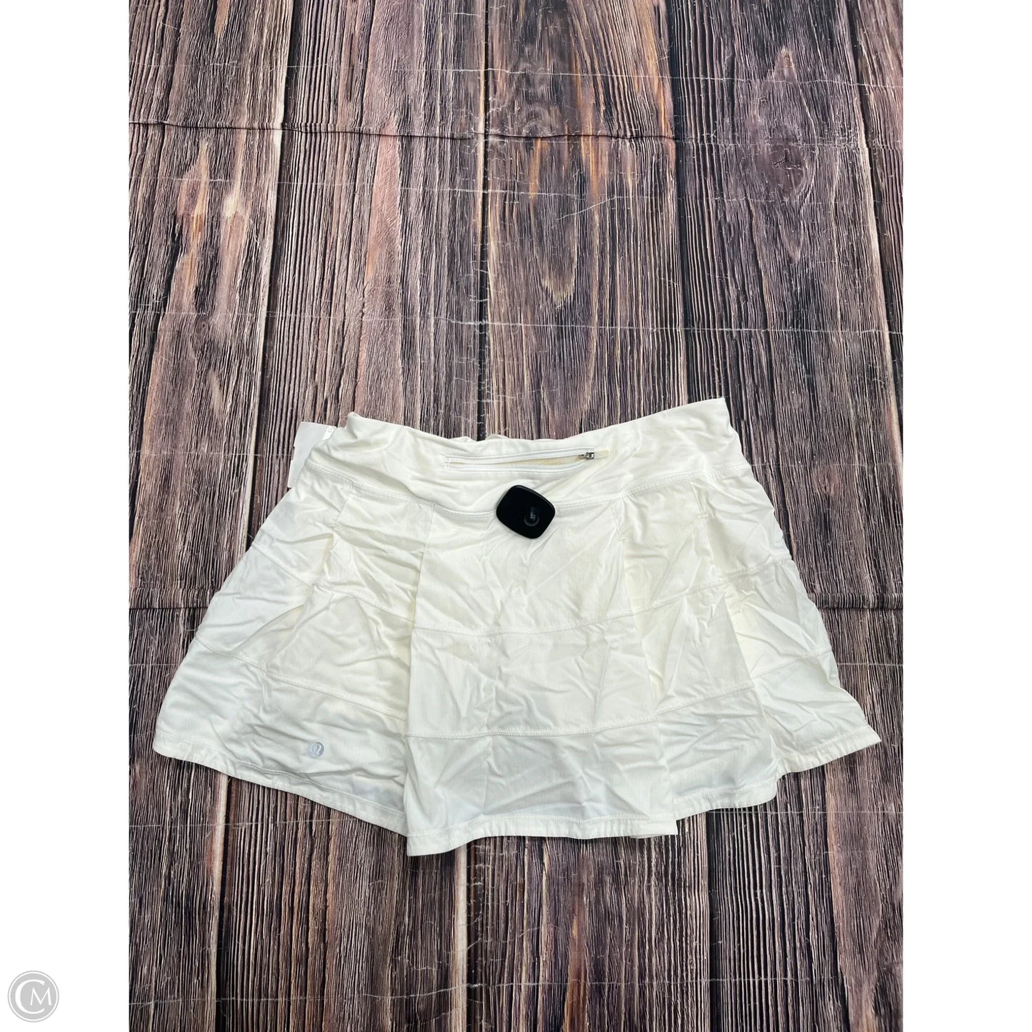 Athletic Skirt By Lululemon In White, Size: 8