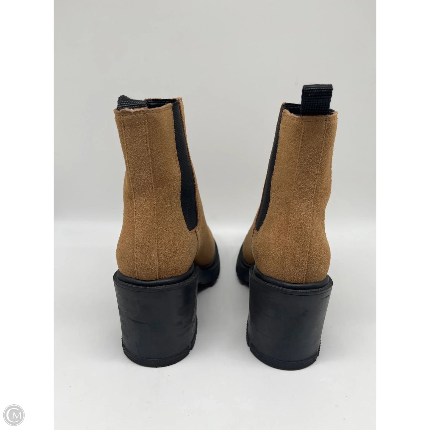 Boots Ankle Heels By Marc Fisher In Brown, Size: 7