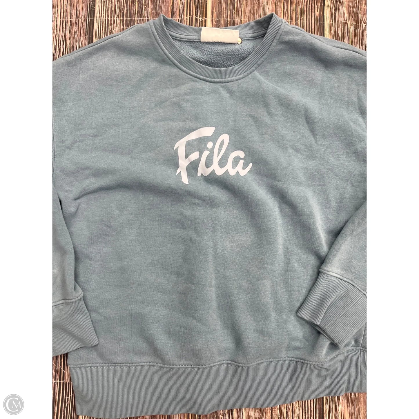 Sweatshirt Crewneck By Fila In Blue, Size: L