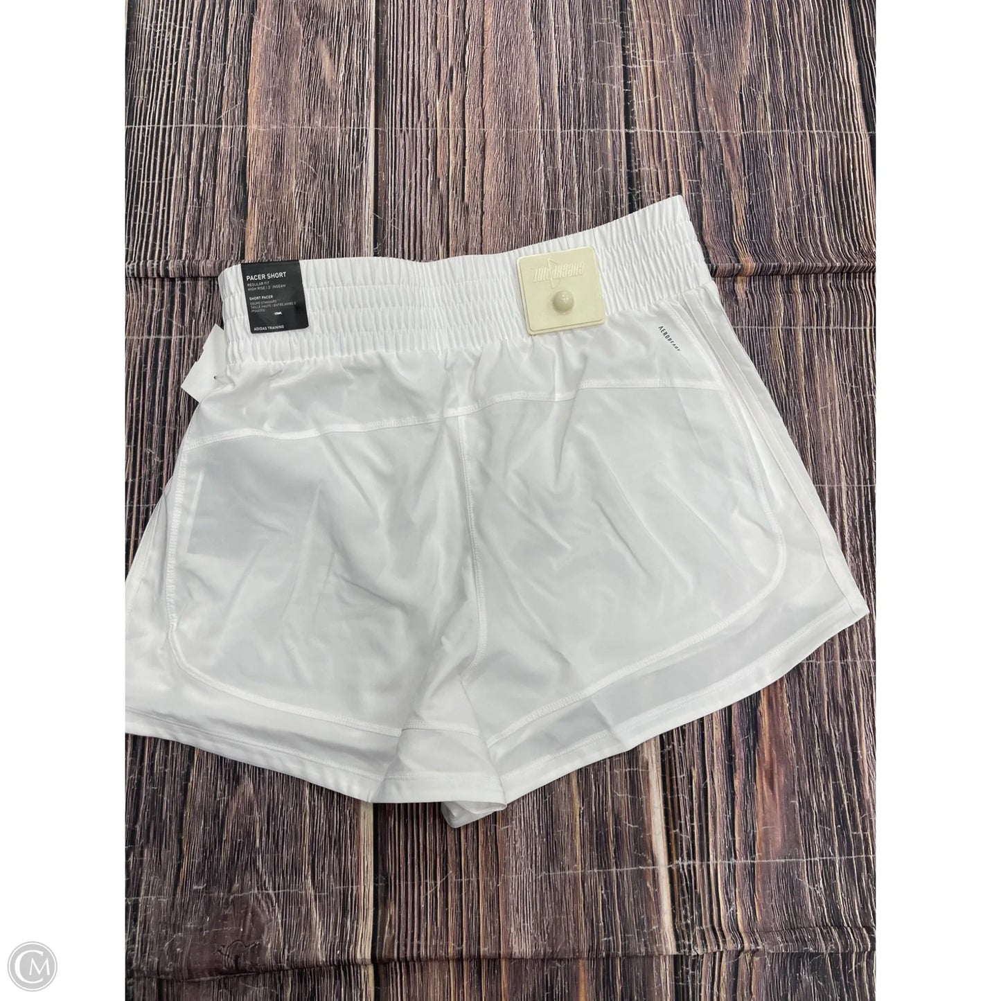 Athletic Shorts By Adidas In White, Size: M