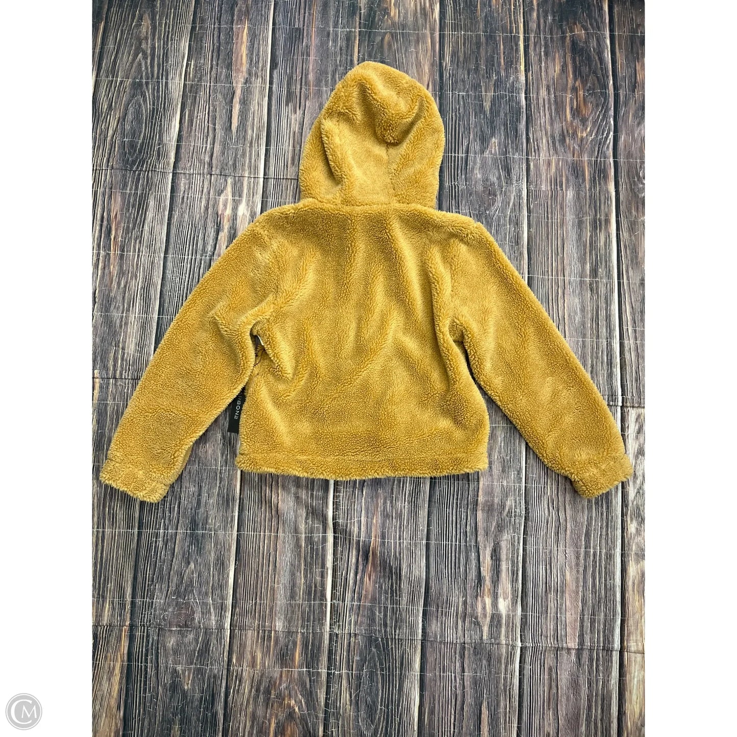 Coat Faux Fur & Sherpa By Clothes Mentor In Yellow, Size: M