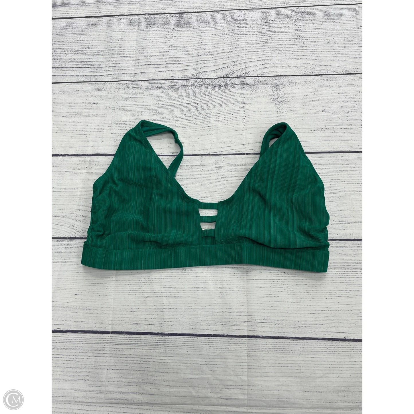 Swimsuit Top By Time And Tru In Green, Size: 3x
