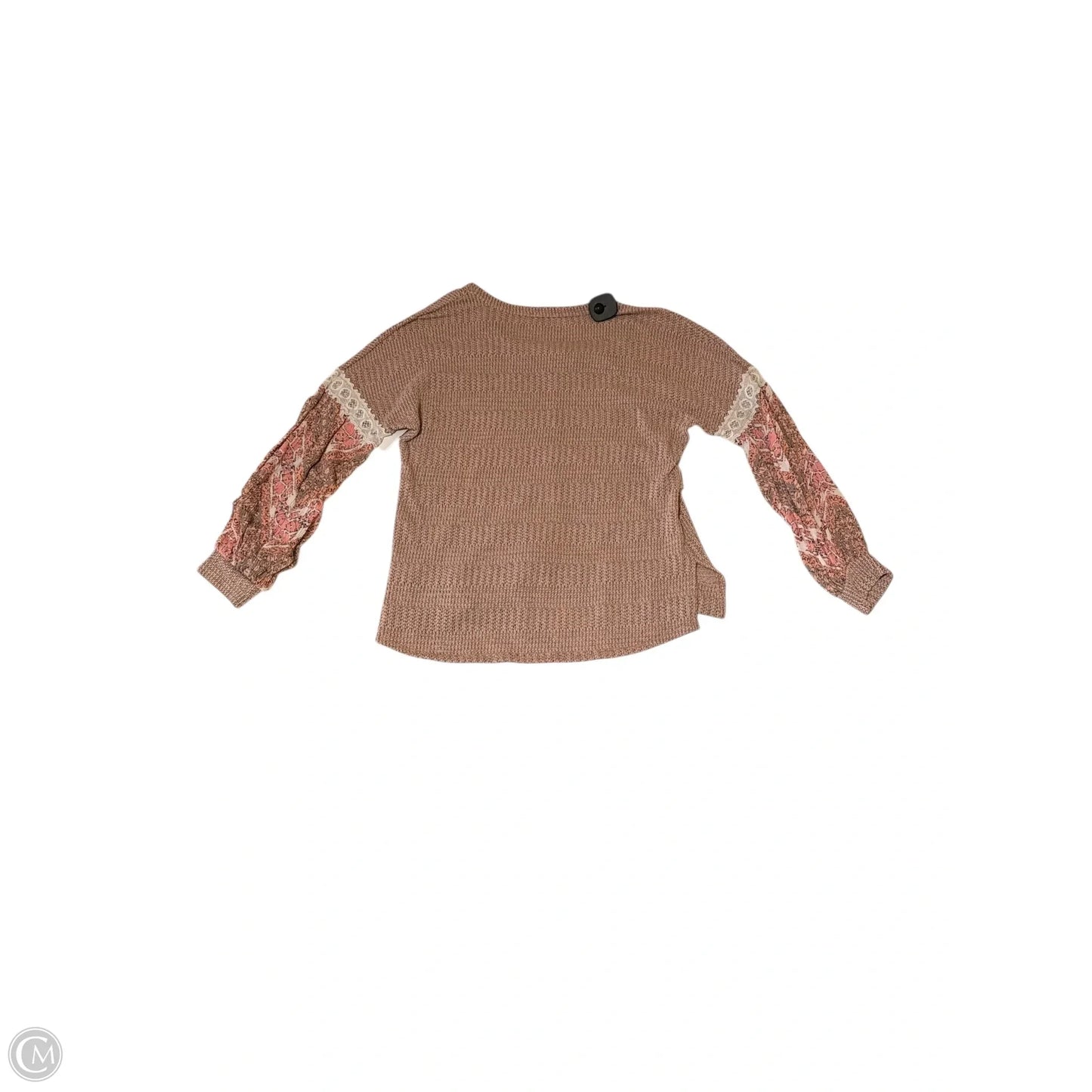 Top Long Sleeve By Hummingbird In Pink, Size: S