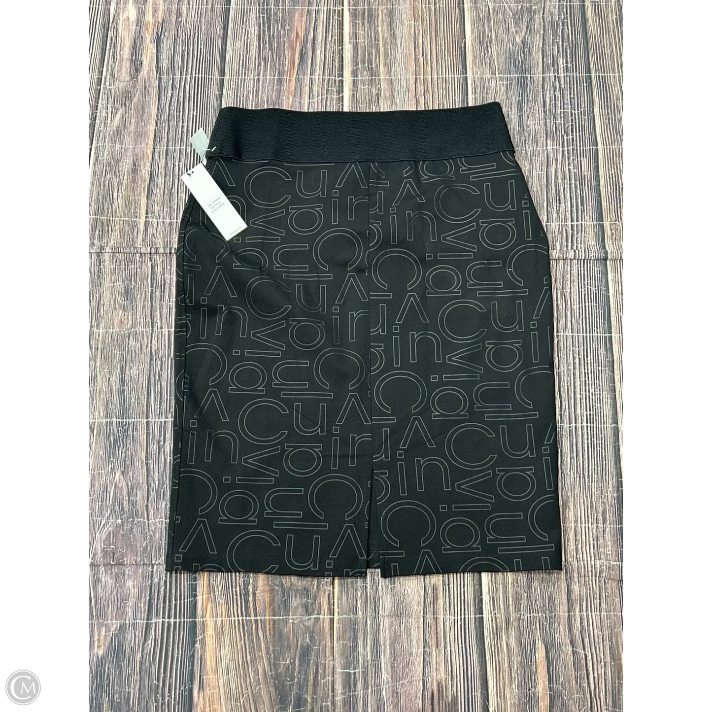 Skirt Midi By Calvin Klein In Black, Size: Xl