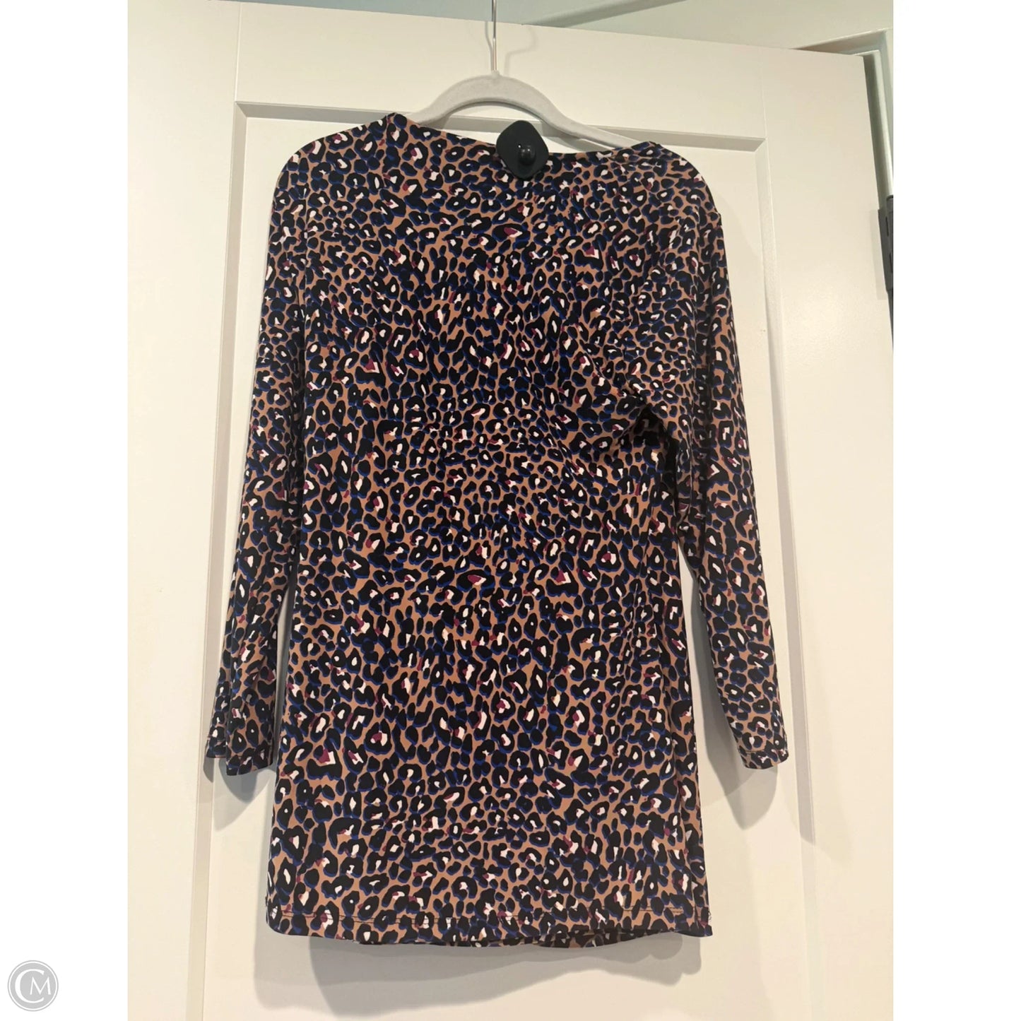 Tunic Long Sleeve By Anne Klein In Animal Print, Size: M