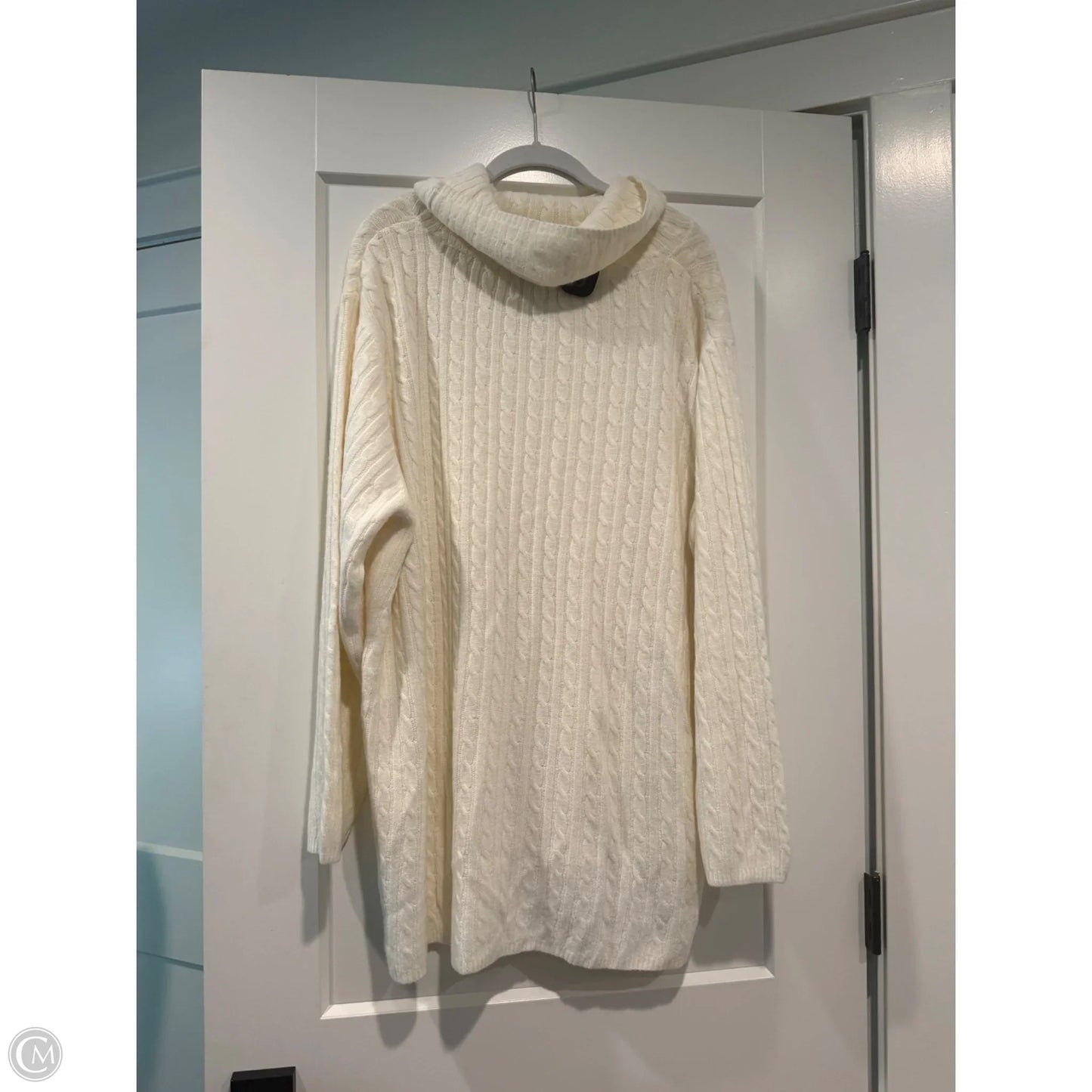 Sweater By Susan Graver In Cream, Size: 2x