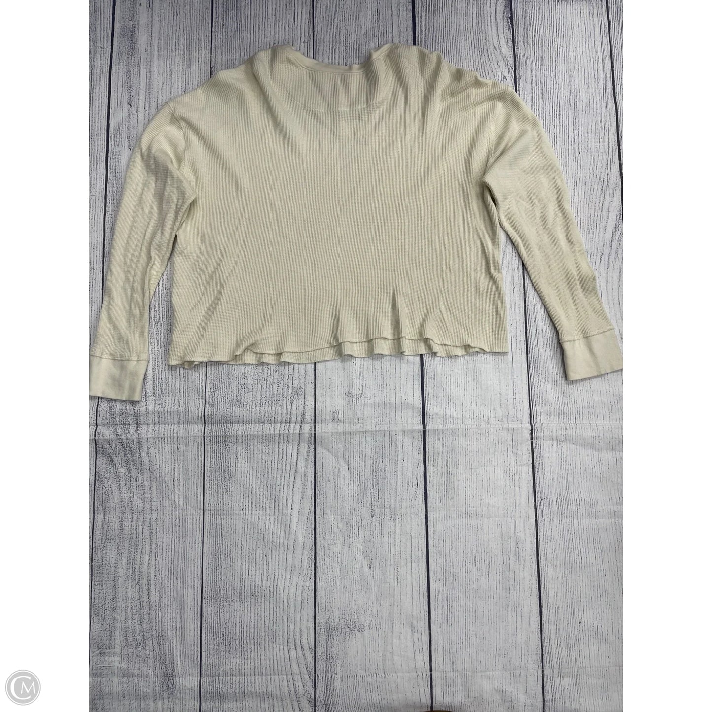 Top Long Sleeve By Anthropologie In White, Size: Xl