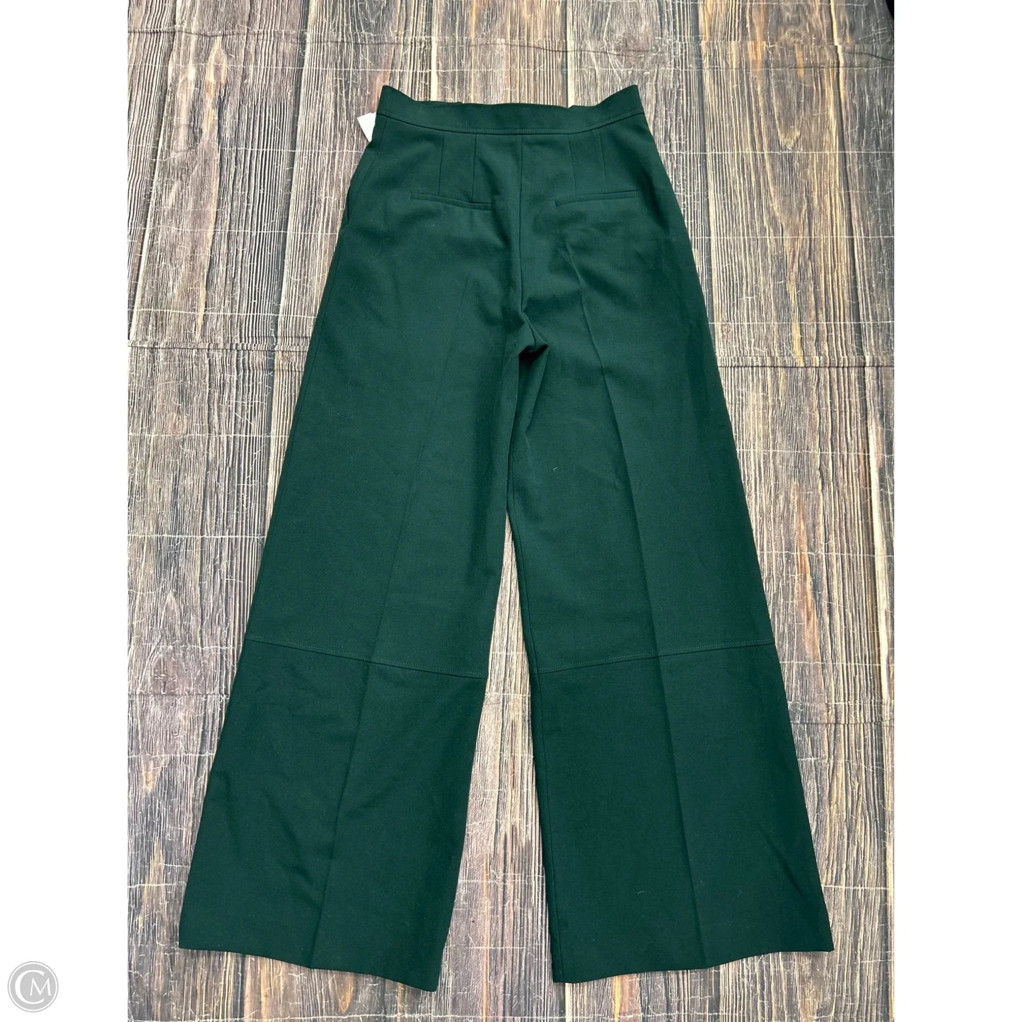 Pants Wide Leg By Zara In Green, Size: S