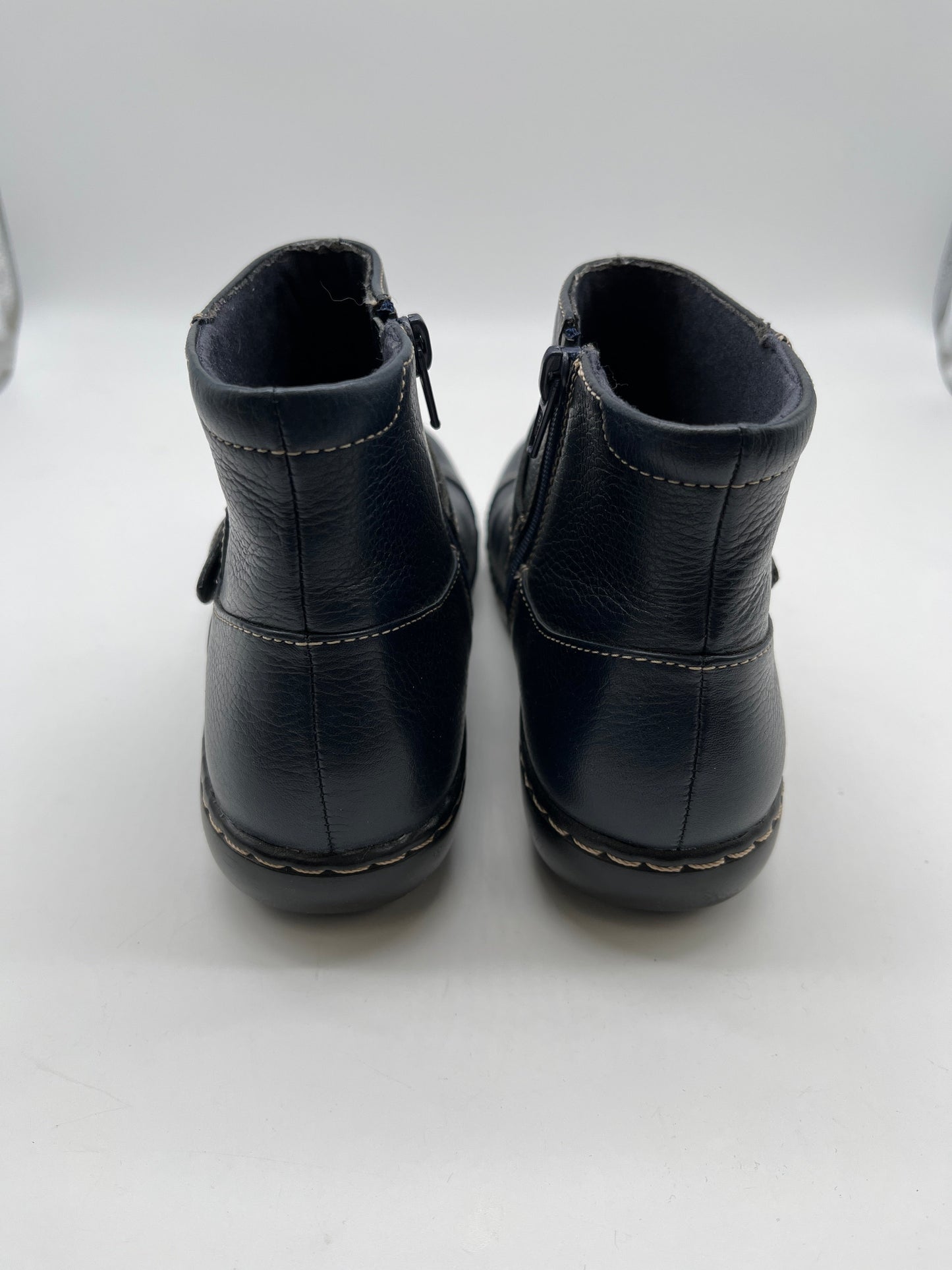 Boots Ankle Flats By Clarks In Blue, Size: 7.5