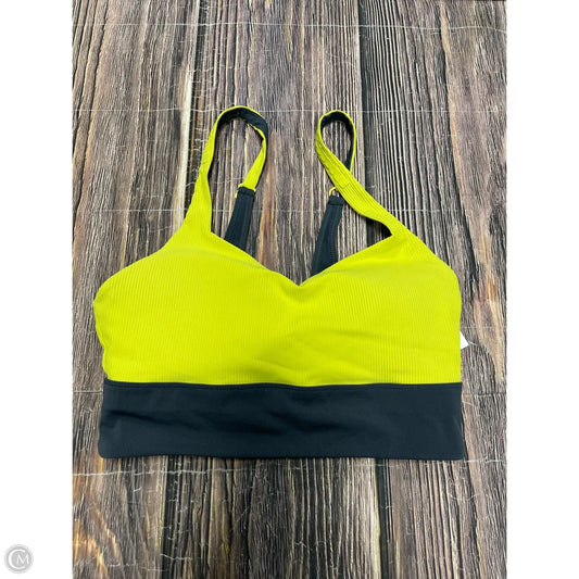 Athletic Bra By Zyia In Yellow, Size: L