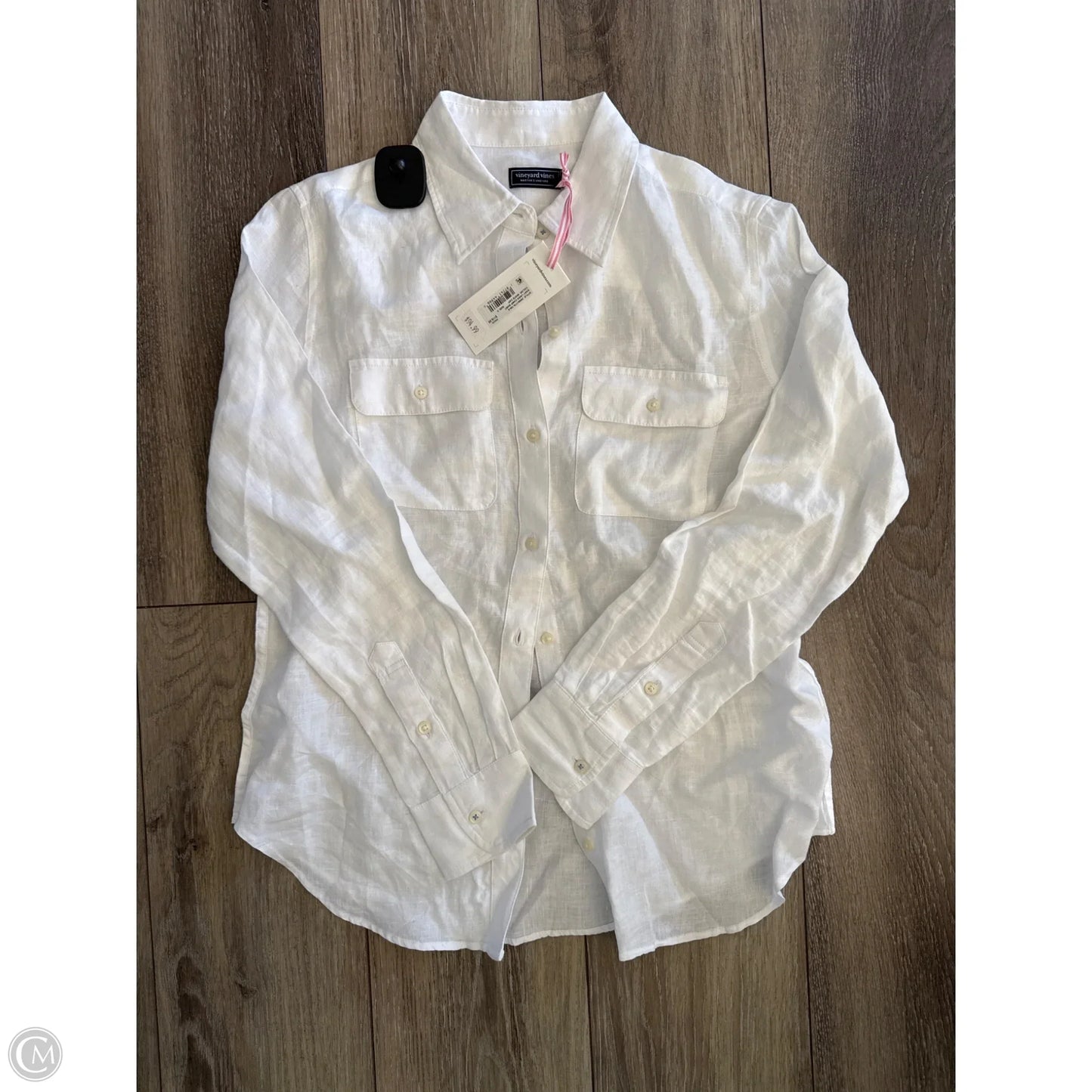 Top Long Sleeve Basic By Vineyard Vines In White, Size: Xs