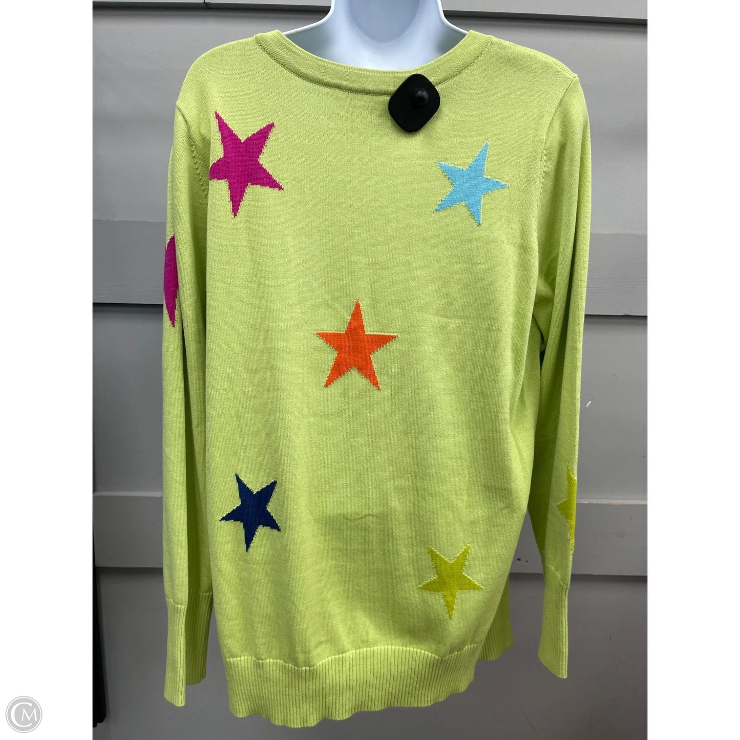 Sweater By Belle By Kim Gravel In Green, Size: L