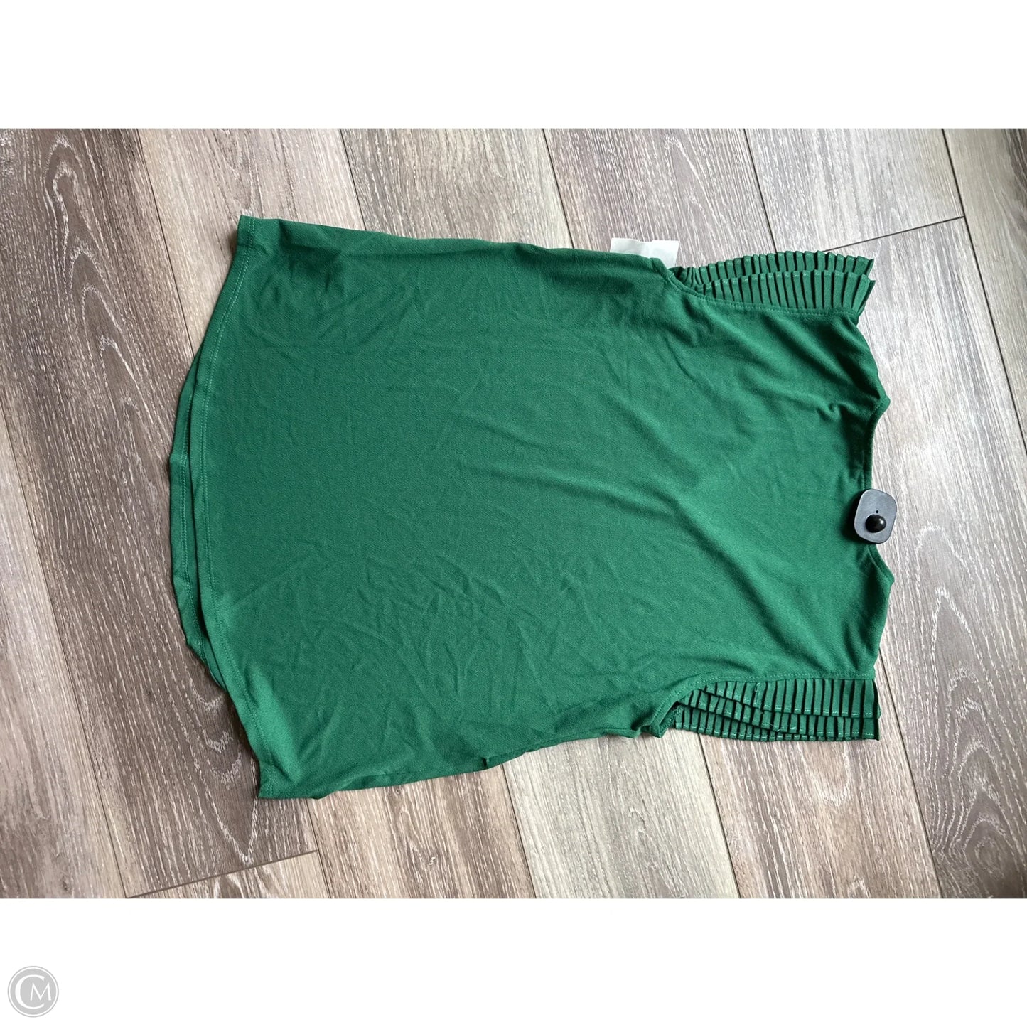 Top Short Sleeve By Adrianna Papell In Green, Size: M