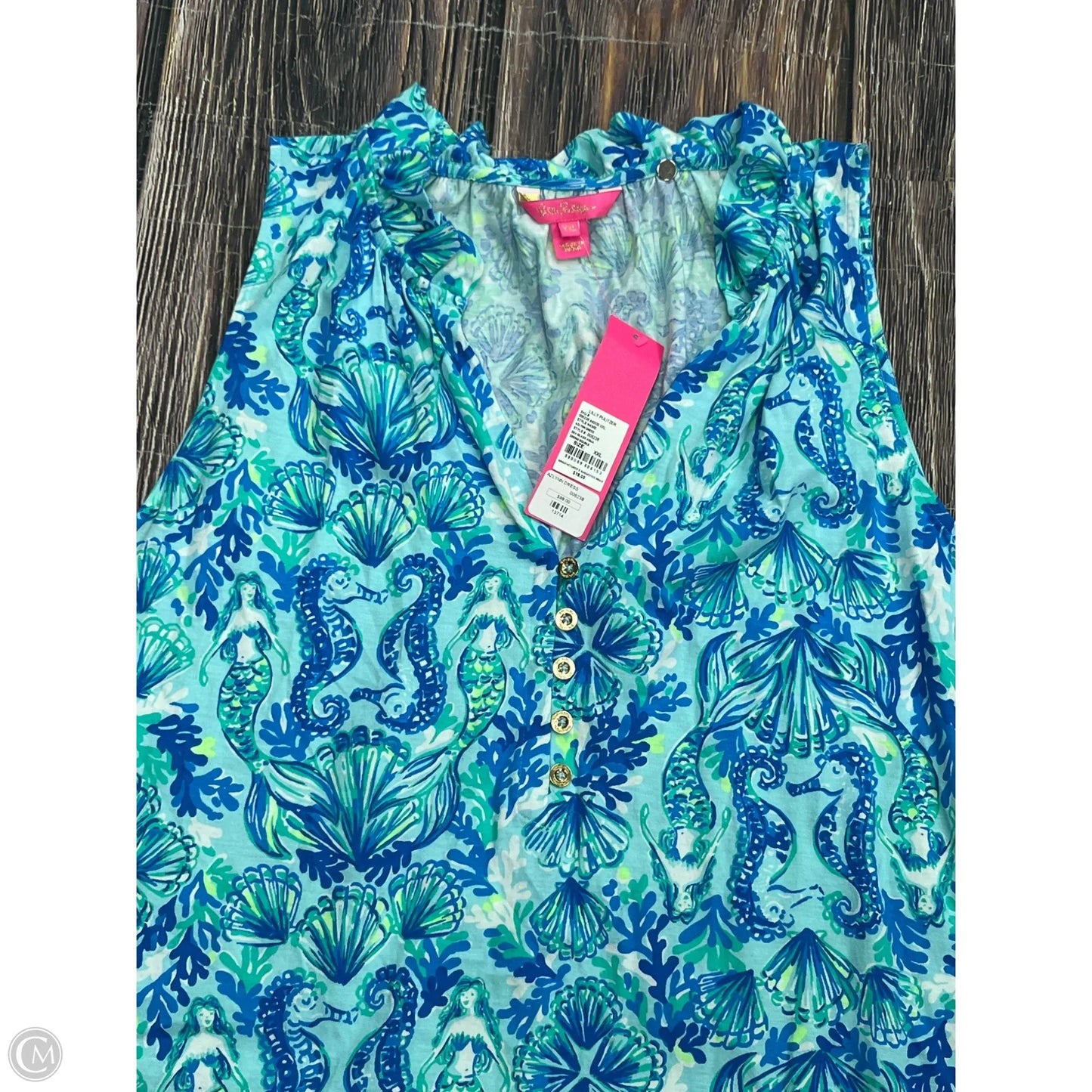 Dress Designer By Lilly Pulitzer In Blue, Size: 1x