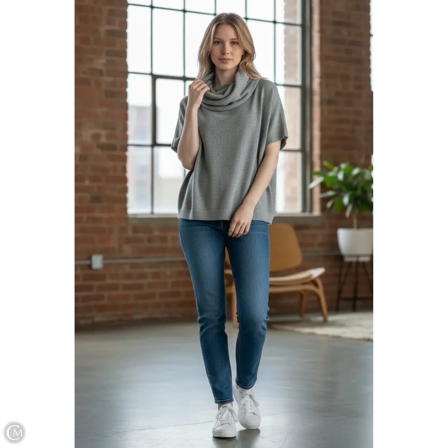 Sweater Short Sleeve By Barefoot Dreams In Green, Size: Osfm
