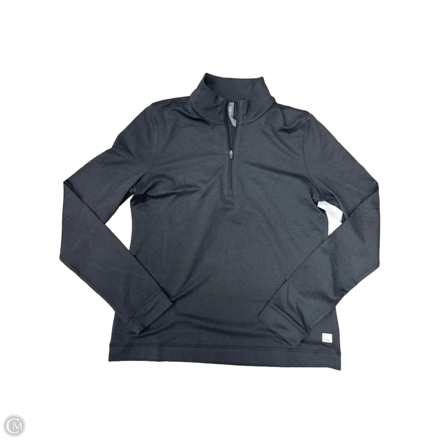 Athletic Top Long Sleeve Collar By Vuori In Black, Size: Xl