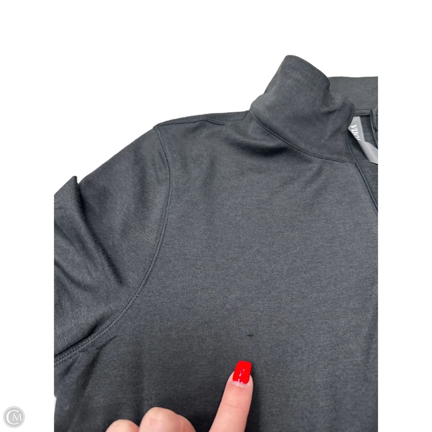 Athletic Top Long Sleeve Collar By Vuori In Black, Size: Xl