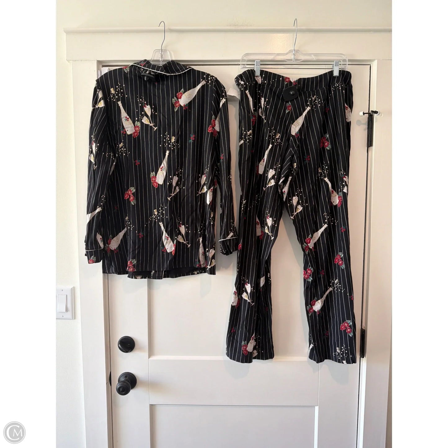 Pajamas 2pc By Soma In Black, Size: L