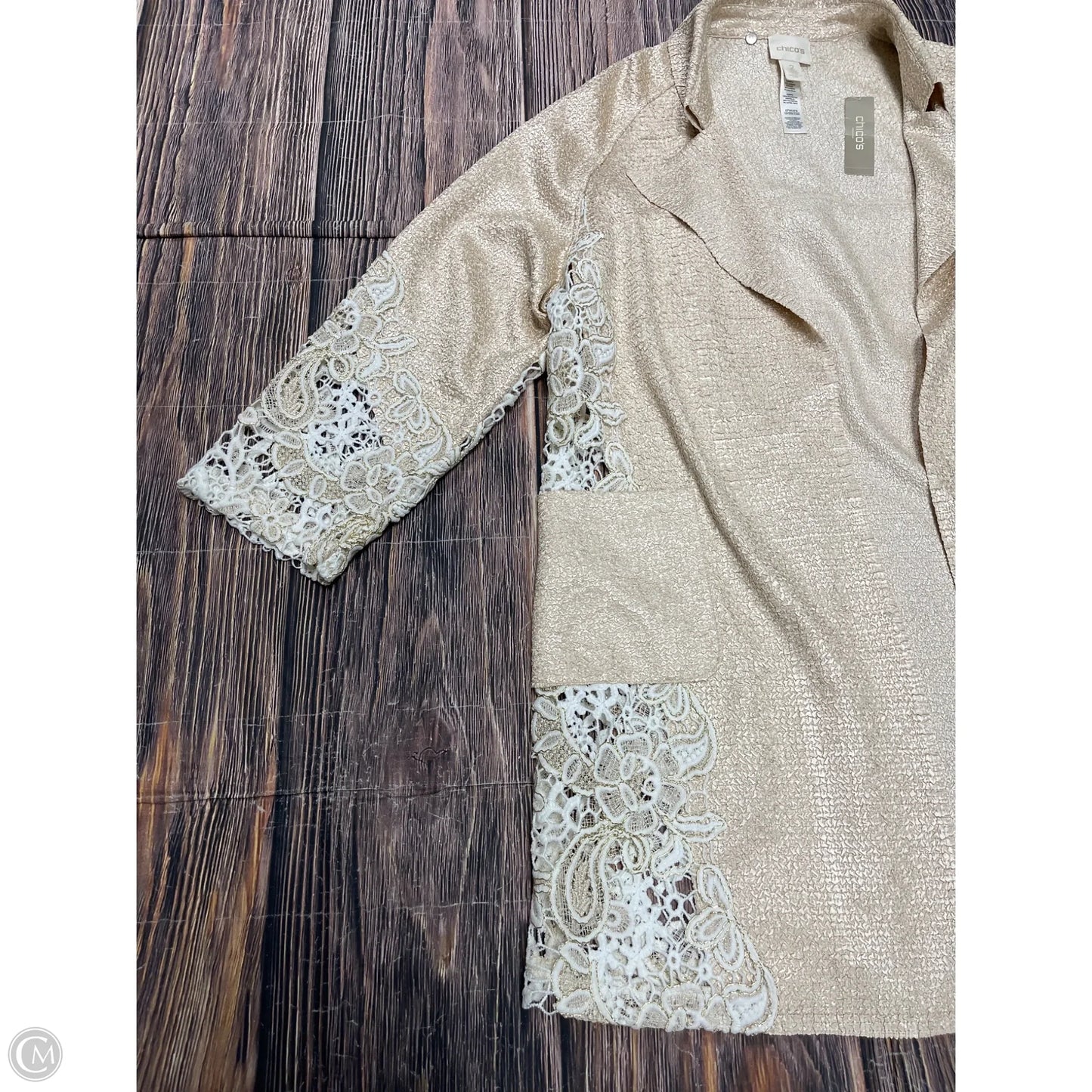 Cardigan By Chicos In Gold, Size: L