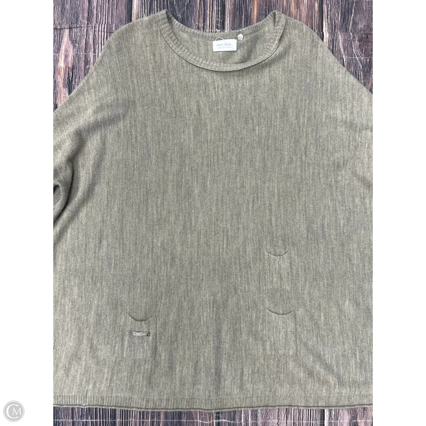 Sweater By Mer Sea In Tan, Size: Osfm