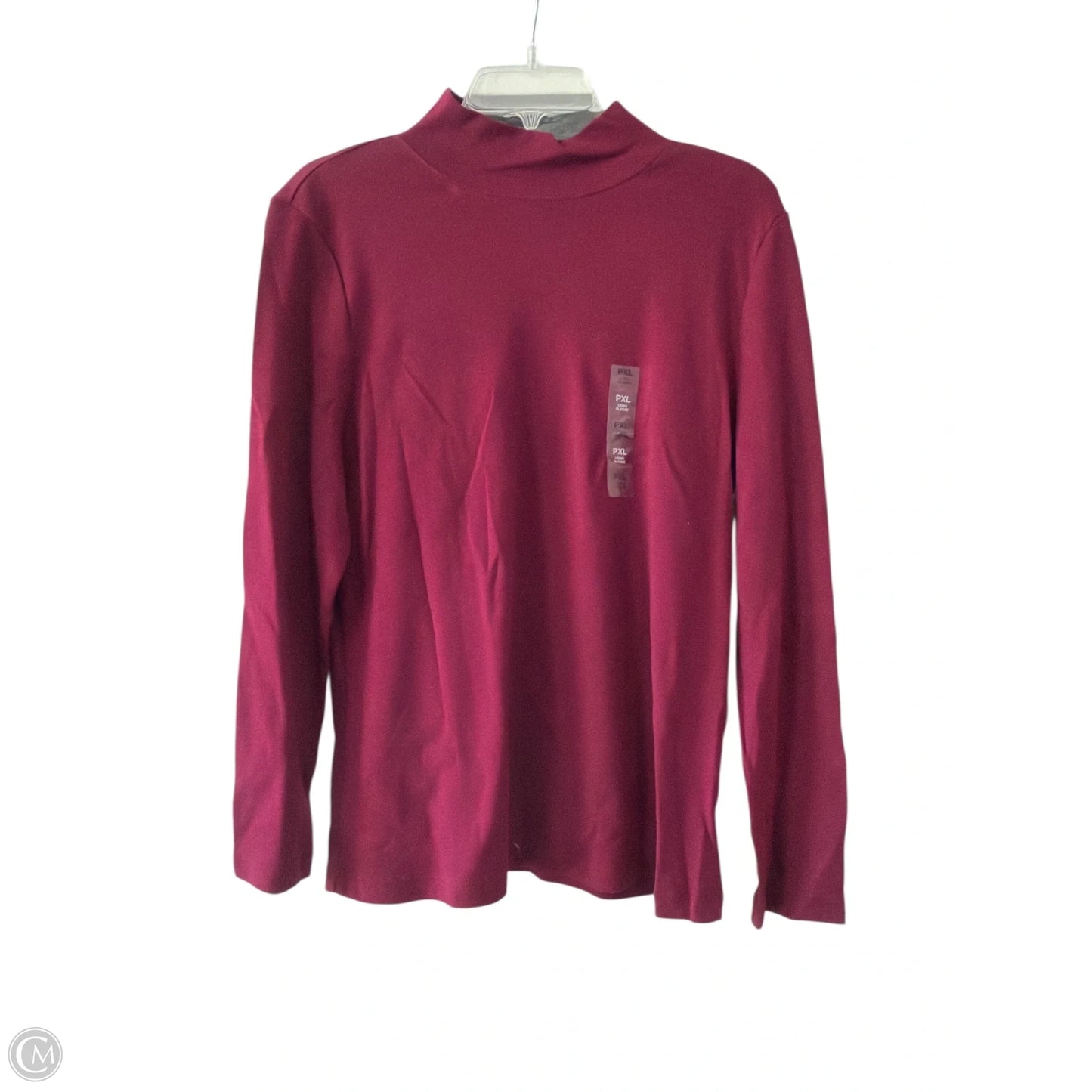 Top Long Sleeve By Karen Scott In Red, Size: Xlp