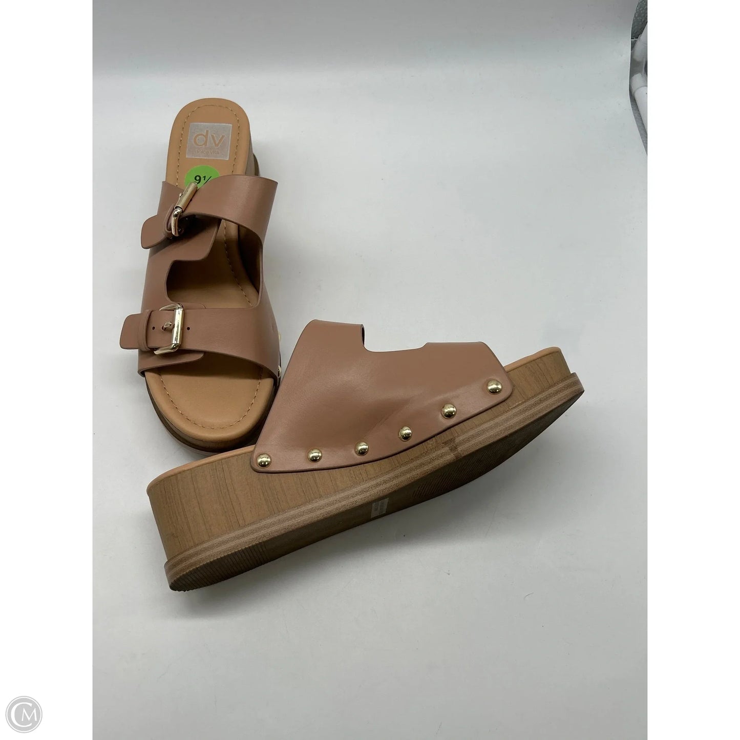 Sandals Heels Platform By Dolce Vita In Tan, Size: 9.5