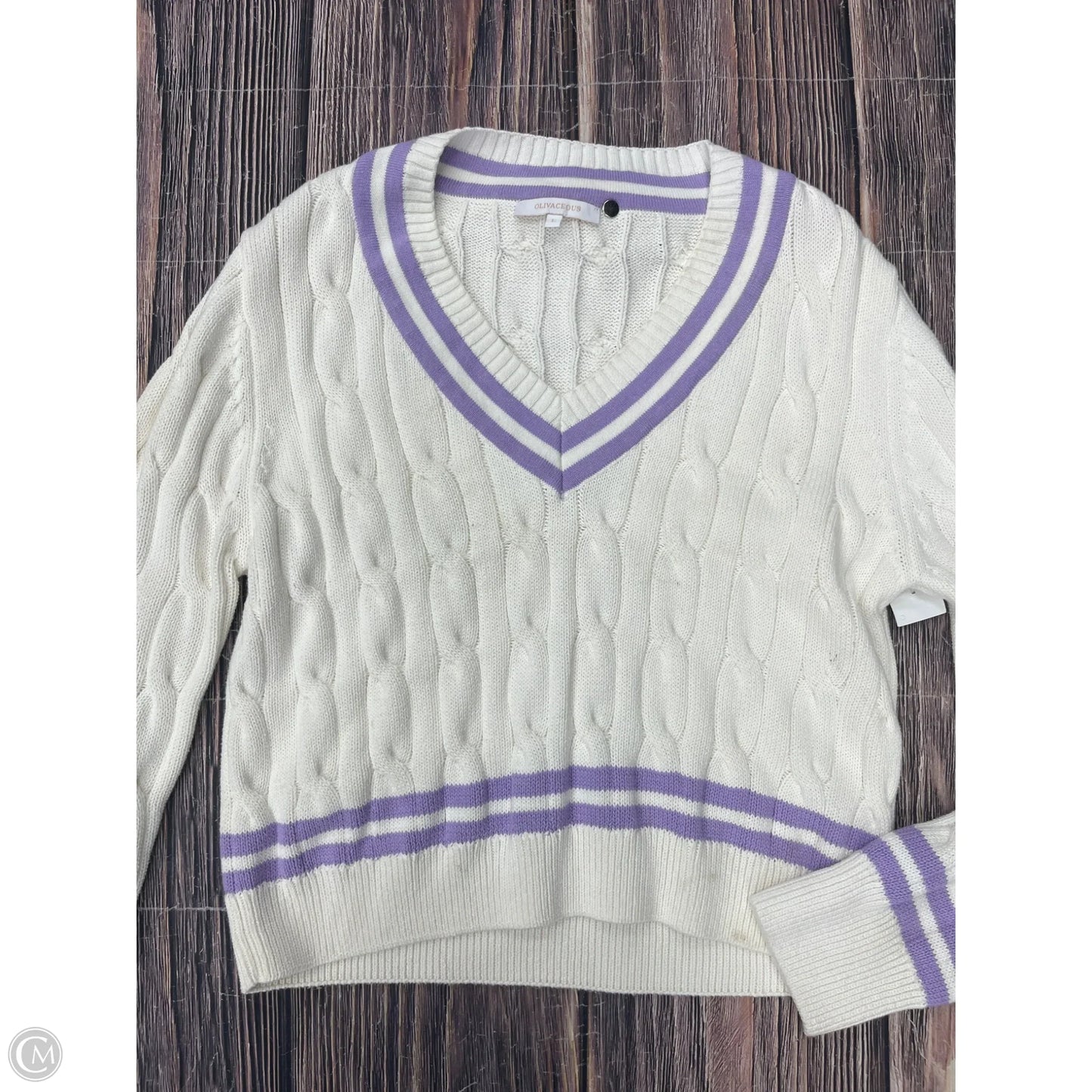Sweater By Olivaceous In White, Size: L