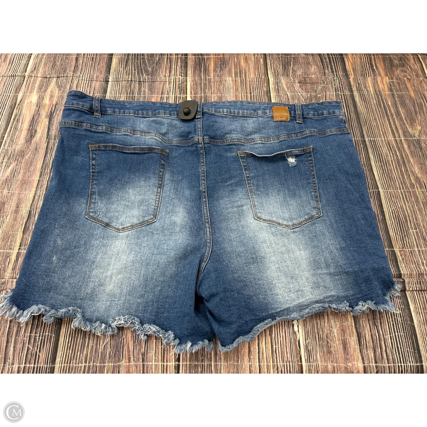 Shorts By Eloquii In Blue Denim, Size: 28