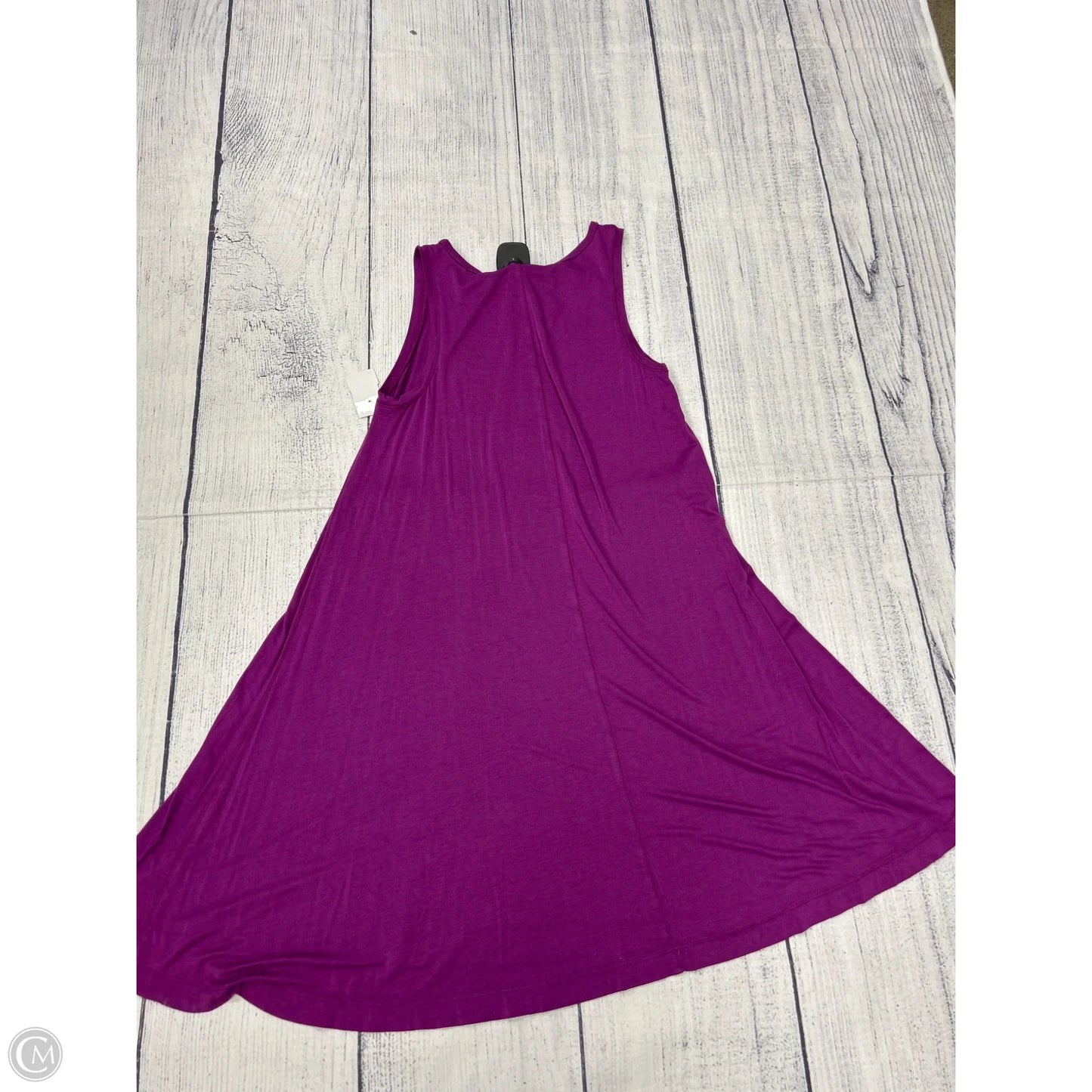 Dress Casual Midi By Loft In Purple, Size: Xs