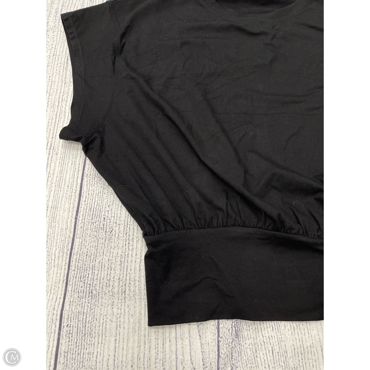 Athletic Top Short Sleeve By Halara In Black, Size: L