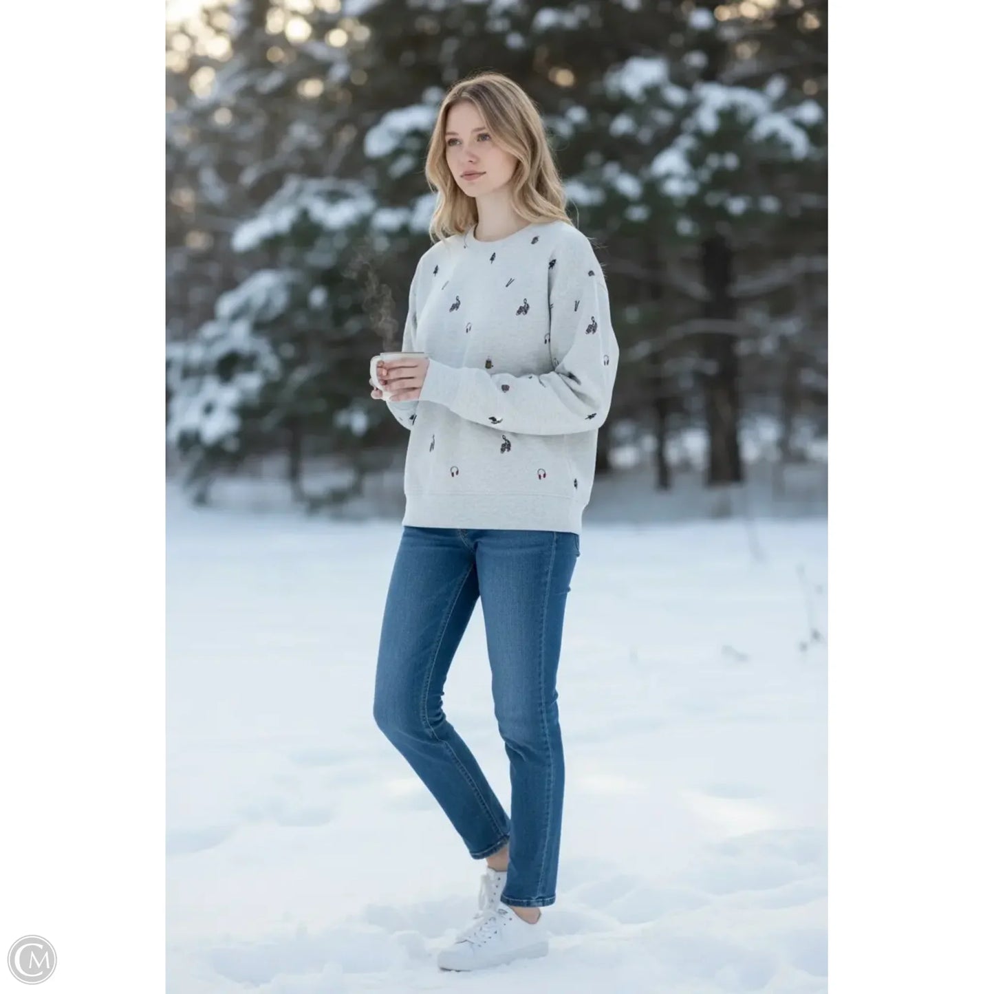 Sweatshirt Crewneck By Maurices In Cream, Size: Xl