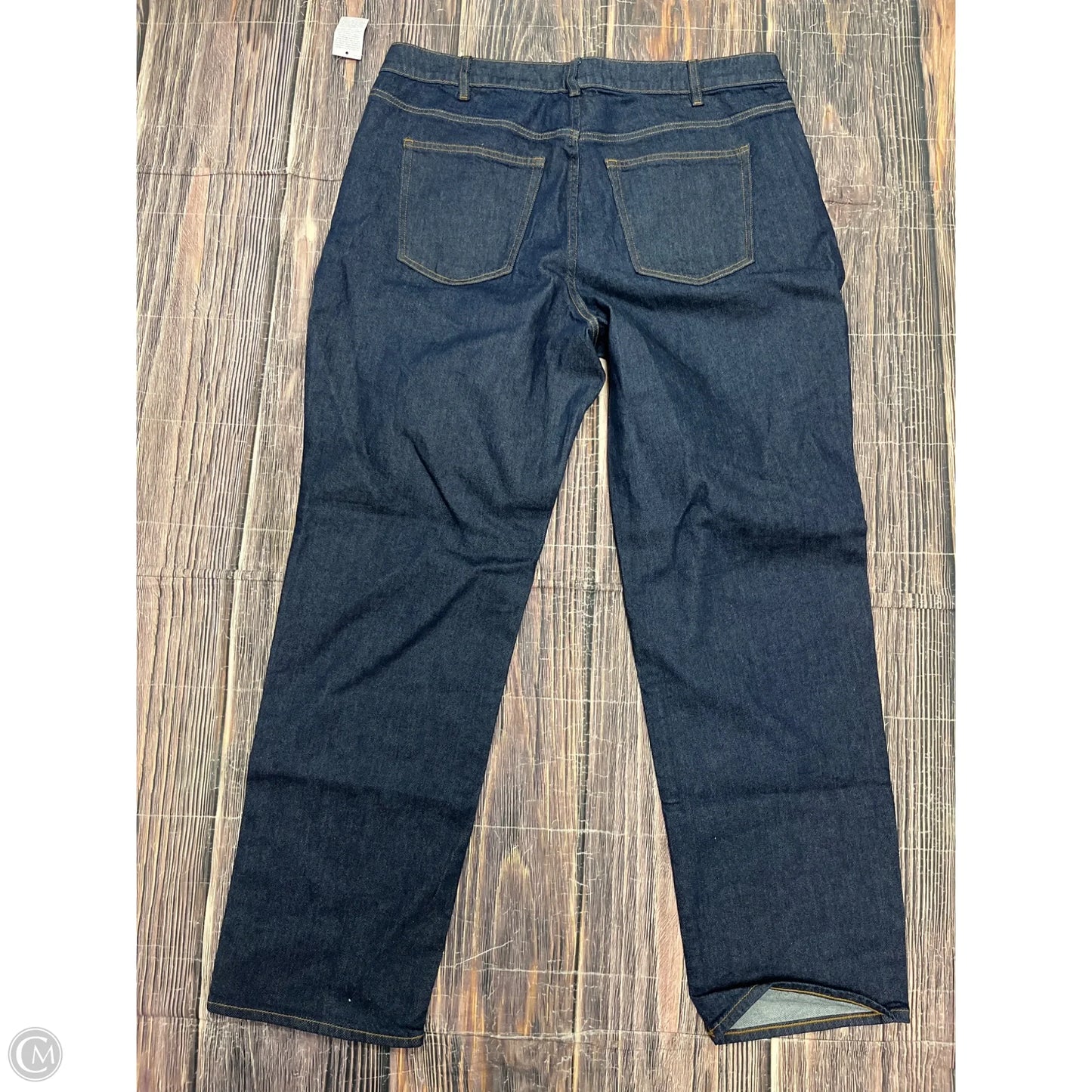 Jeans Wide Leg By Lands End In Blue Denim, Size: 18