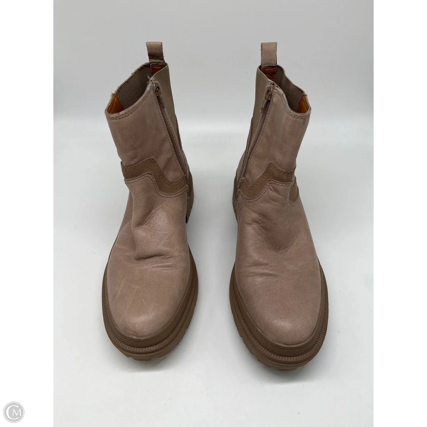 Boots Ankle Flats By Lucky Brand In Tan, Size: 9