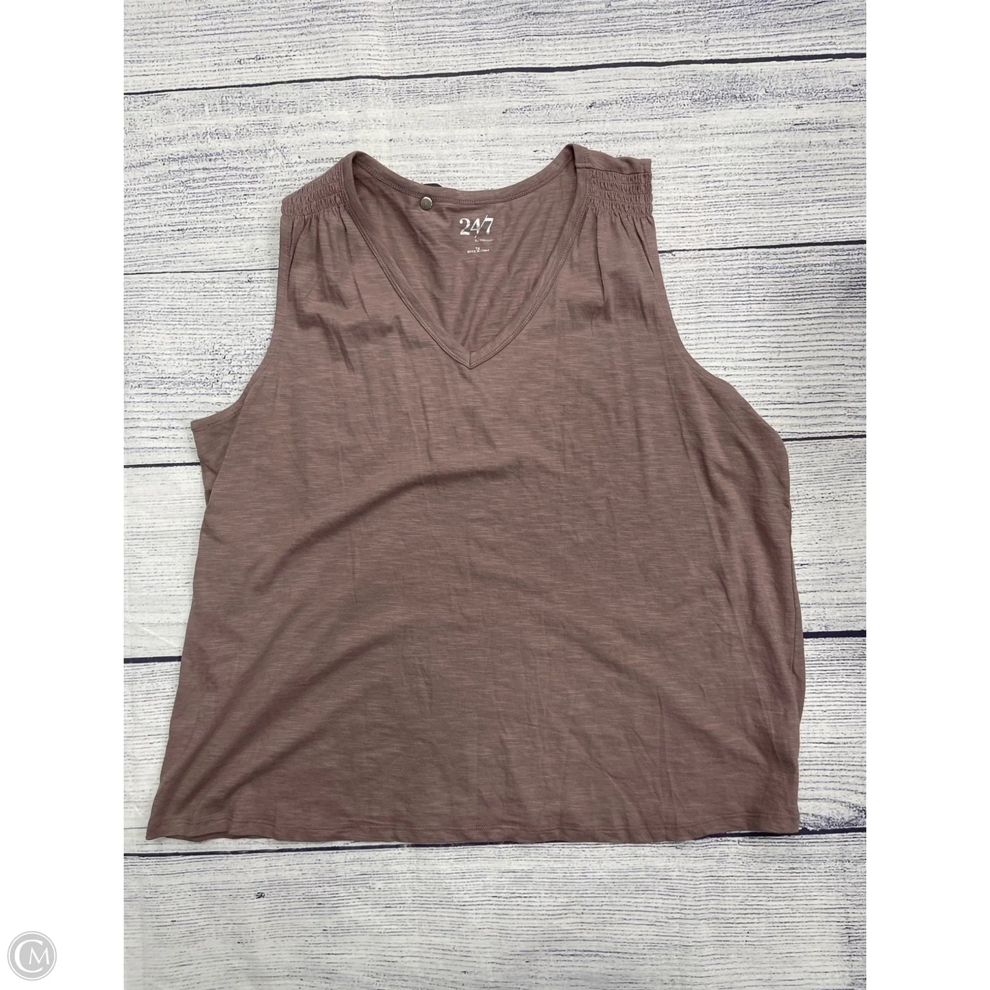 Tank Top By Mavi In Brown, Size: 1x