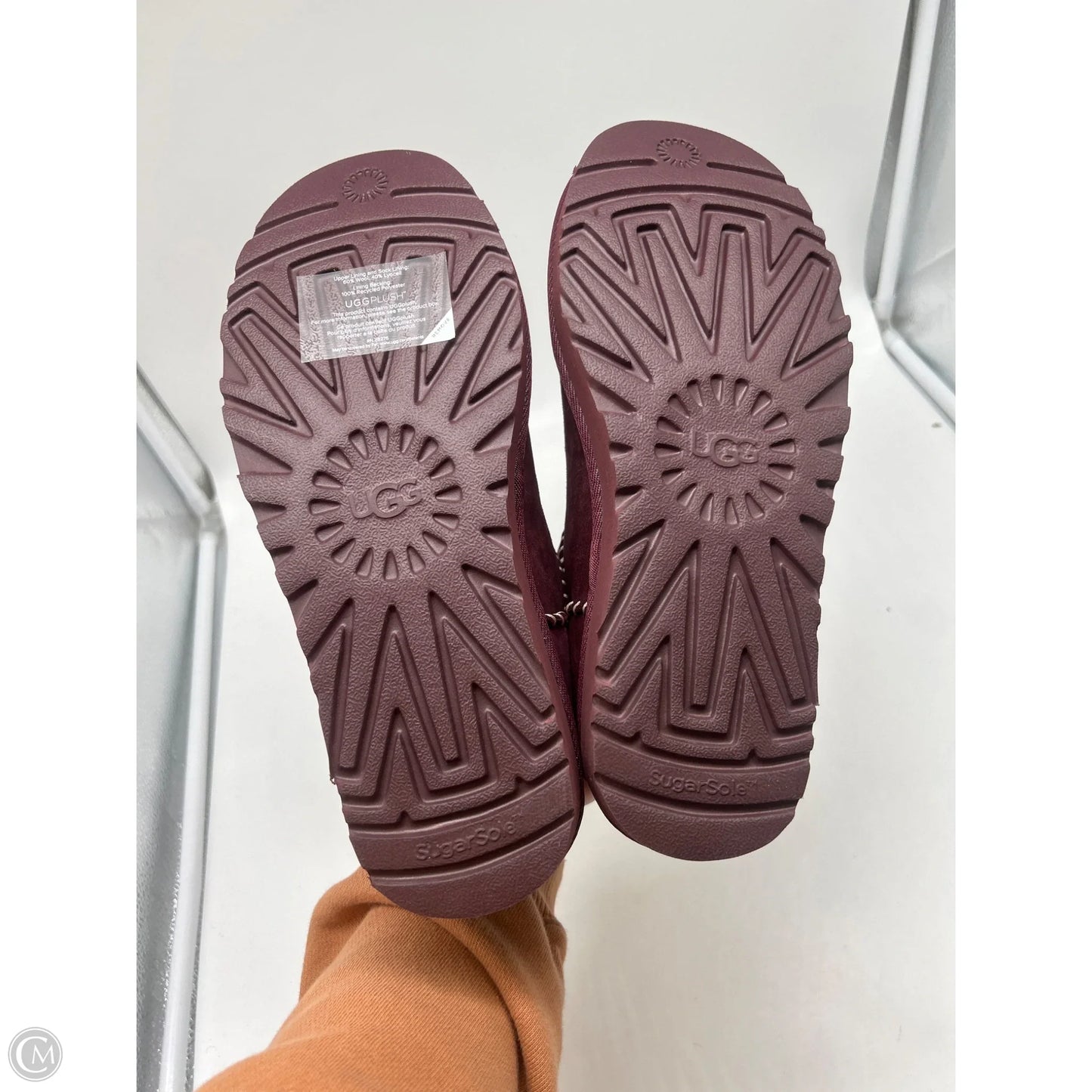 Boots Designer By Ugg In Purple, Size: 8