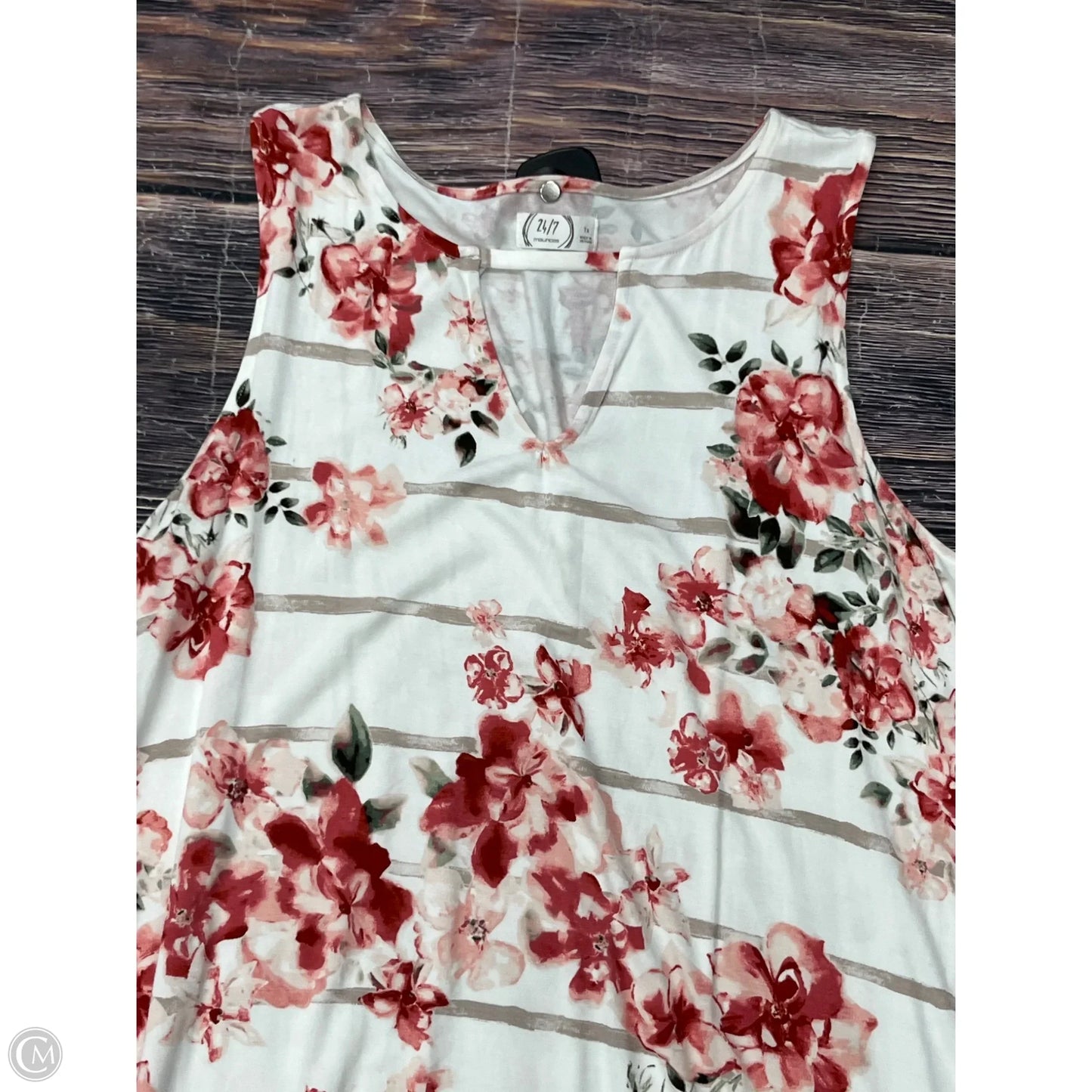 Dress Casual Short By Maurices In Floral Print, Size: 1x