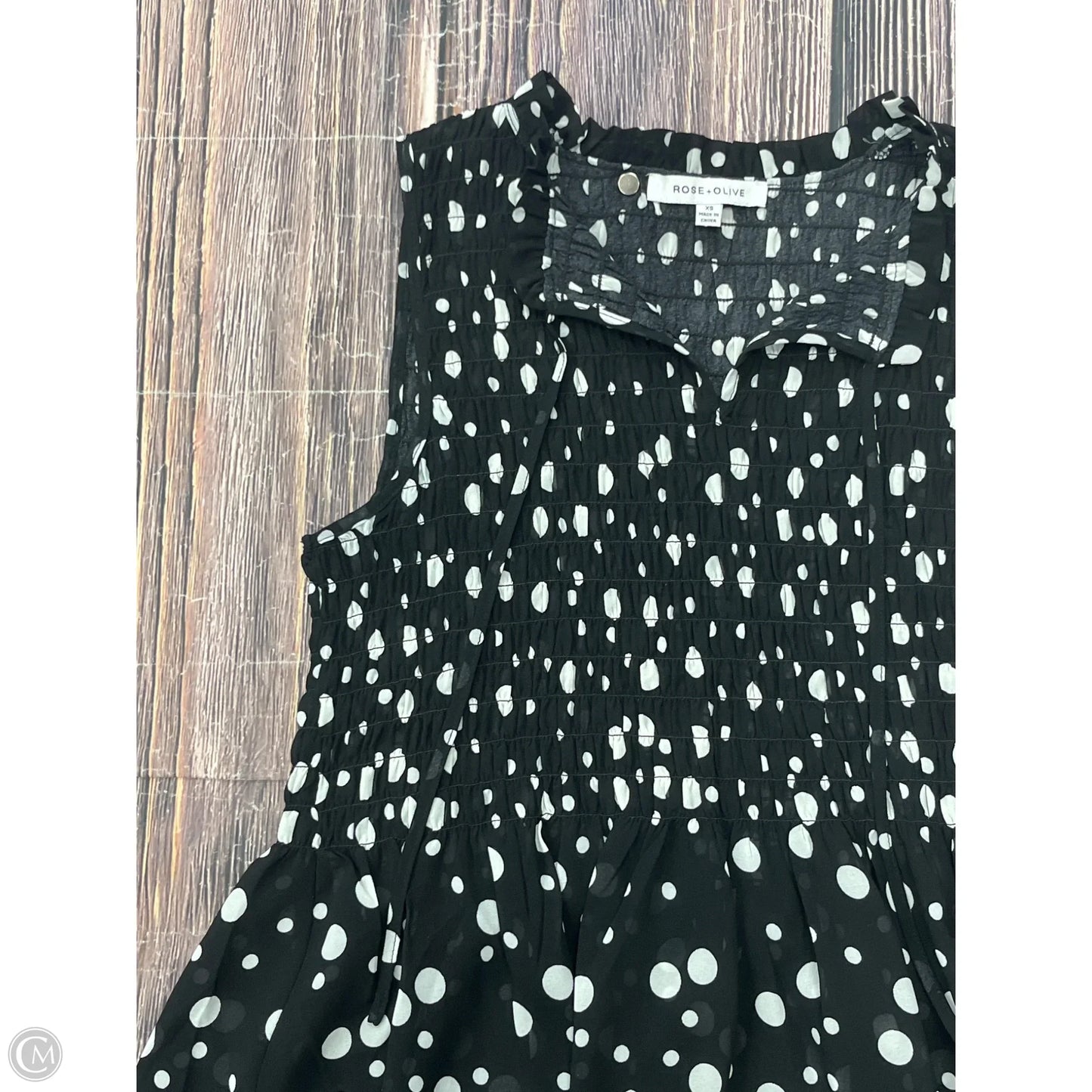 Tank Top By Rose And Olive In Black, Size: Xs