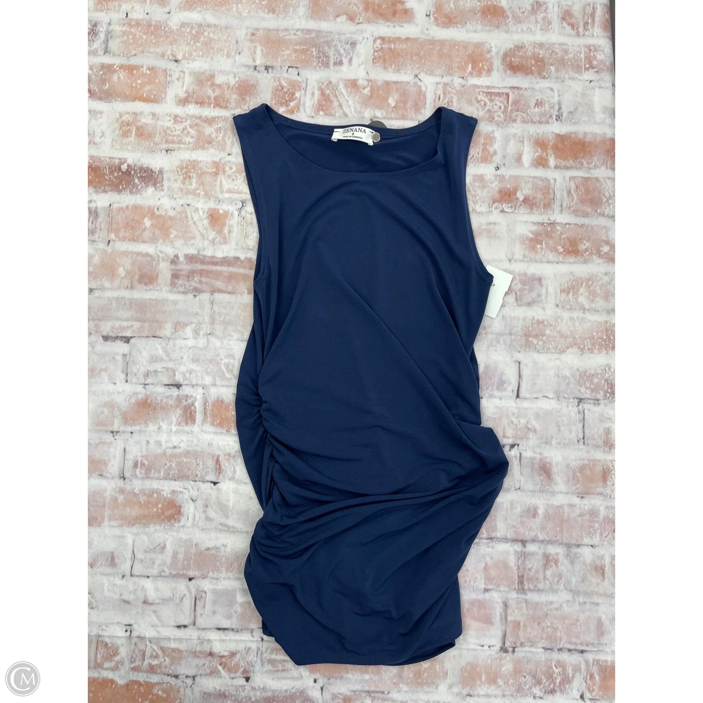 Tank Top By Zenana In Blue, Size: S