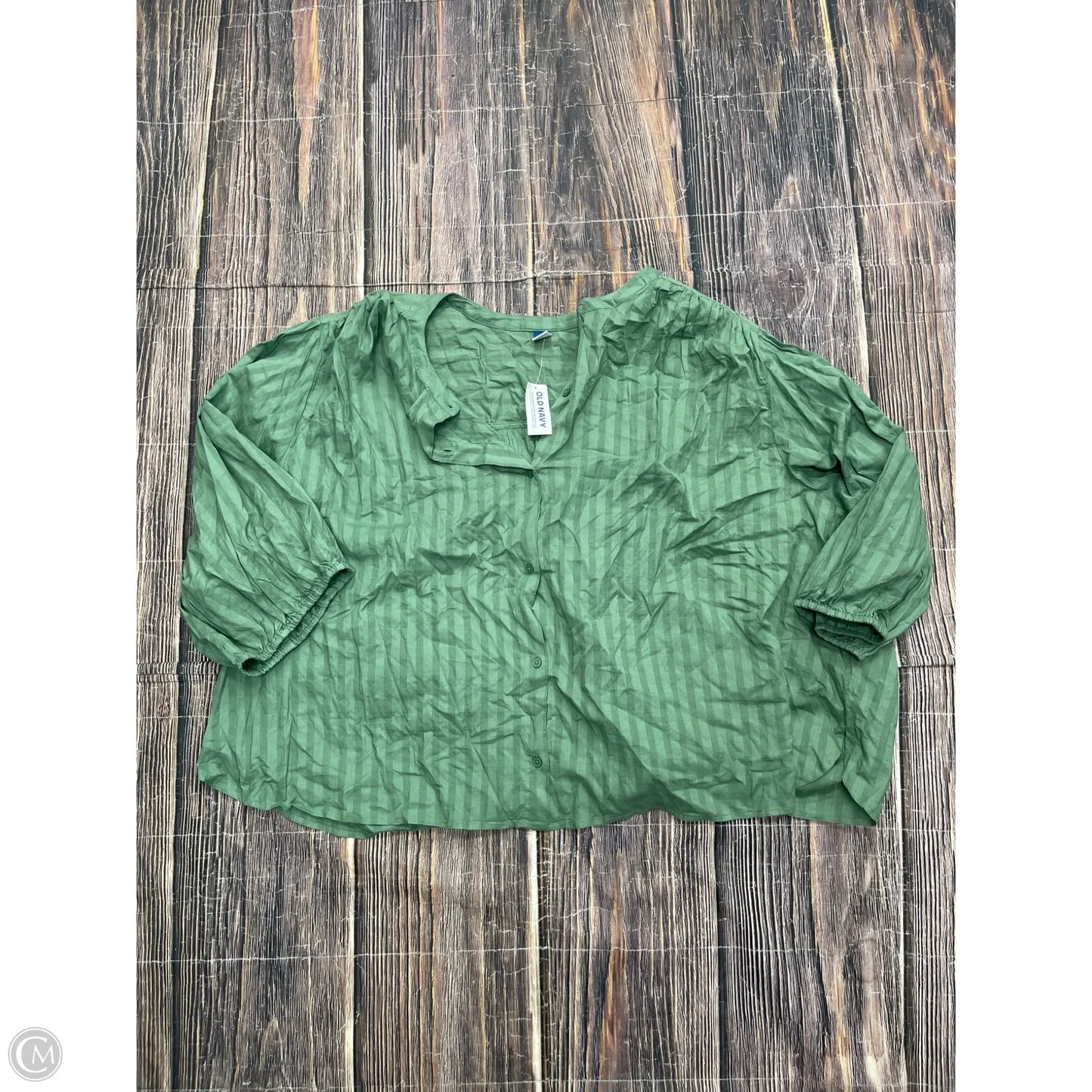 Top Long Sleeve By Old Navy In Green, Size: 4x
