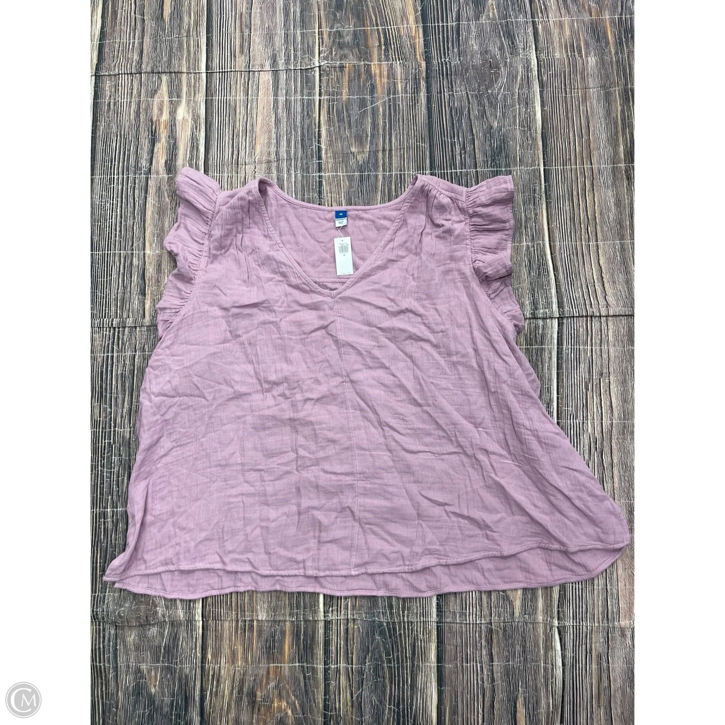 Top Short Sleeve By Old Navy In Purple, Size: 4x